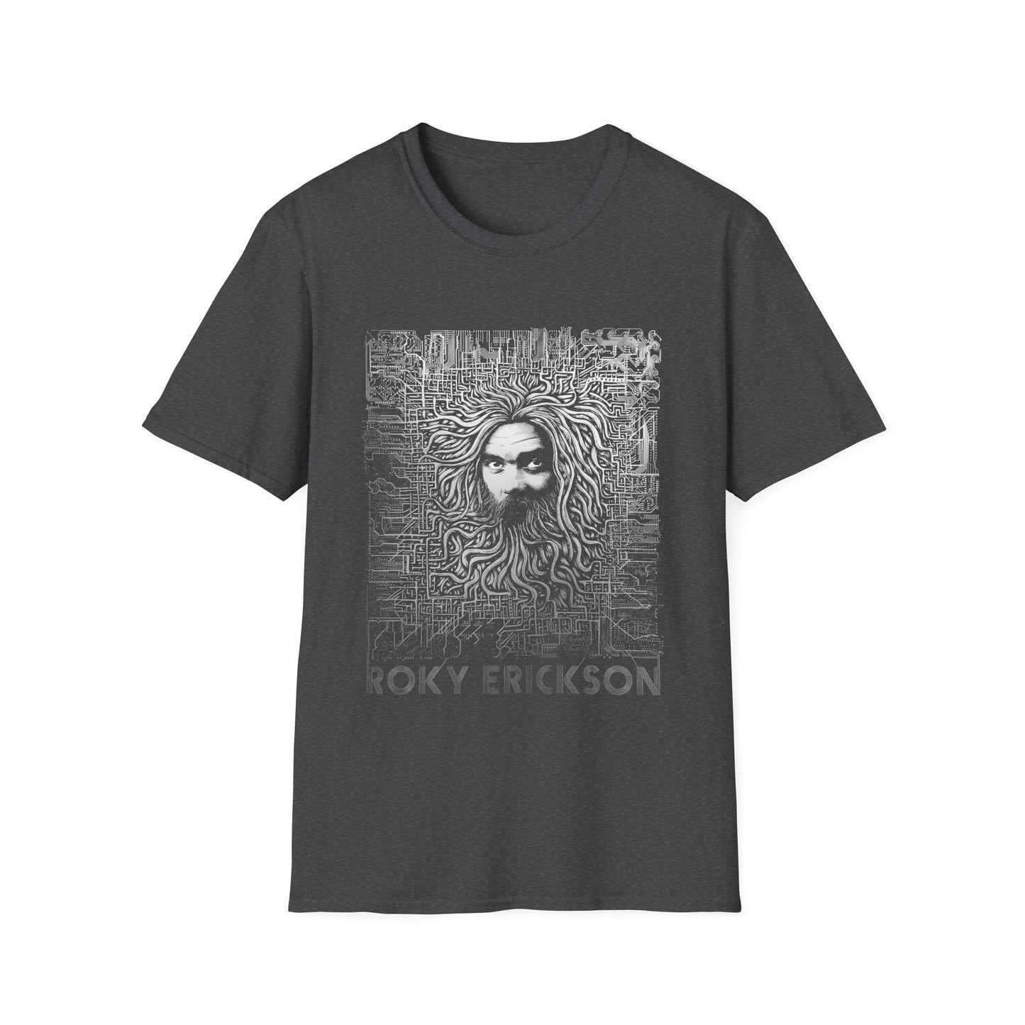 roky erickson tour poster in white tshirt