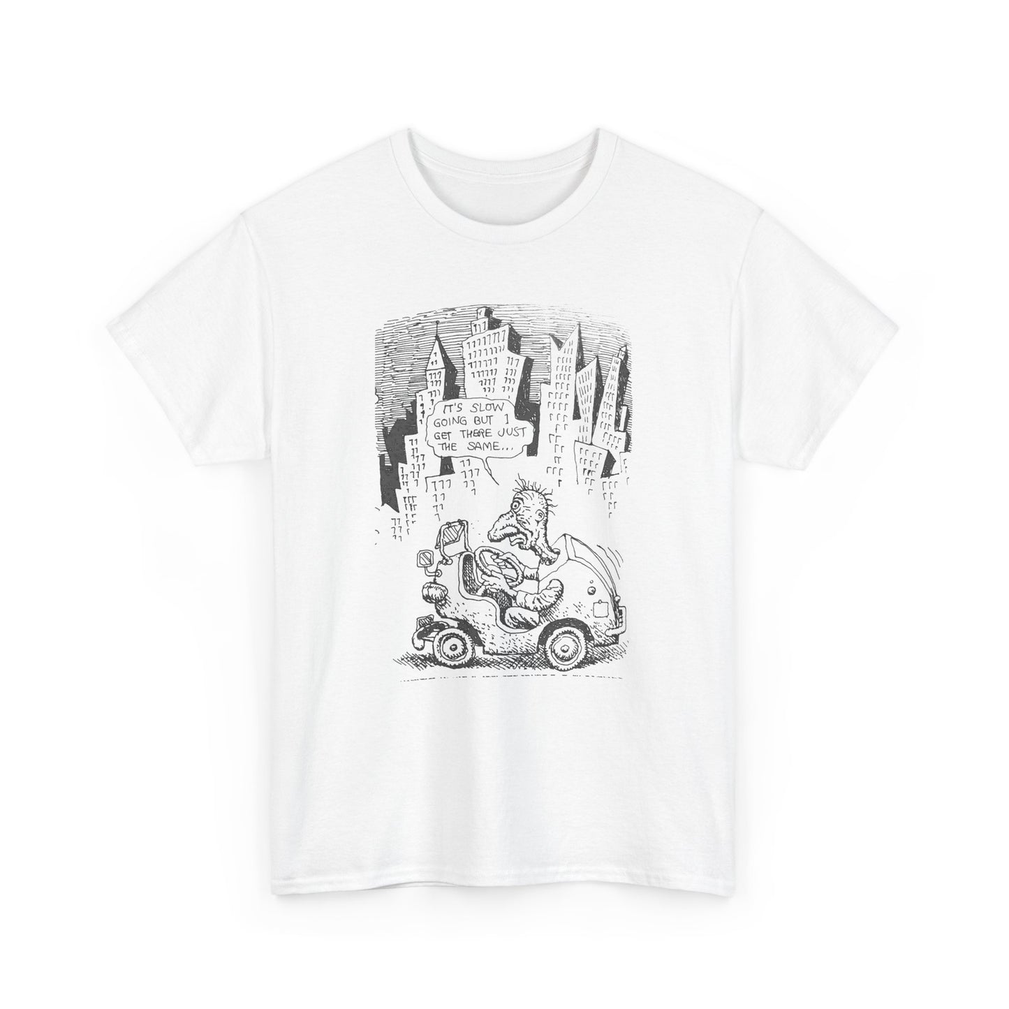 r. crumb slow going illustration tshirt