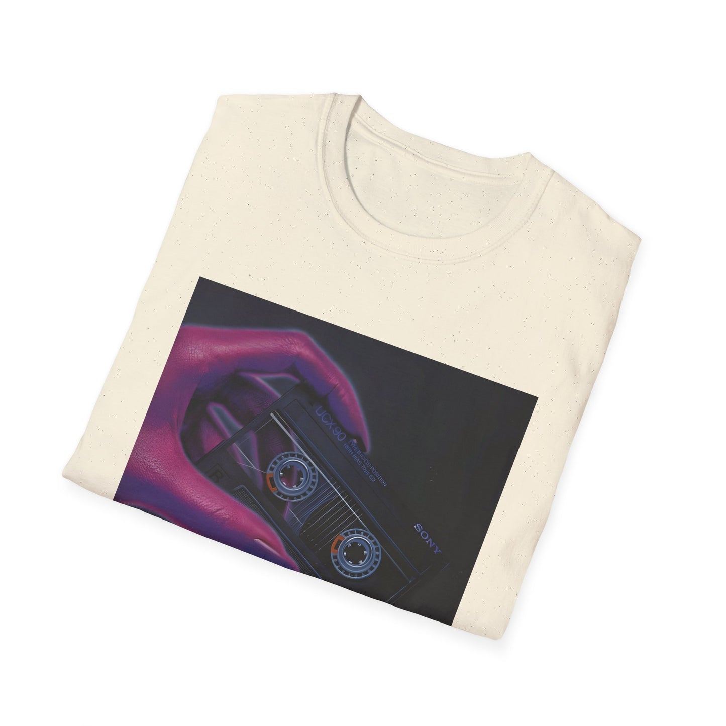 1980s ucx-90 audiocassette print advertisement tshirt