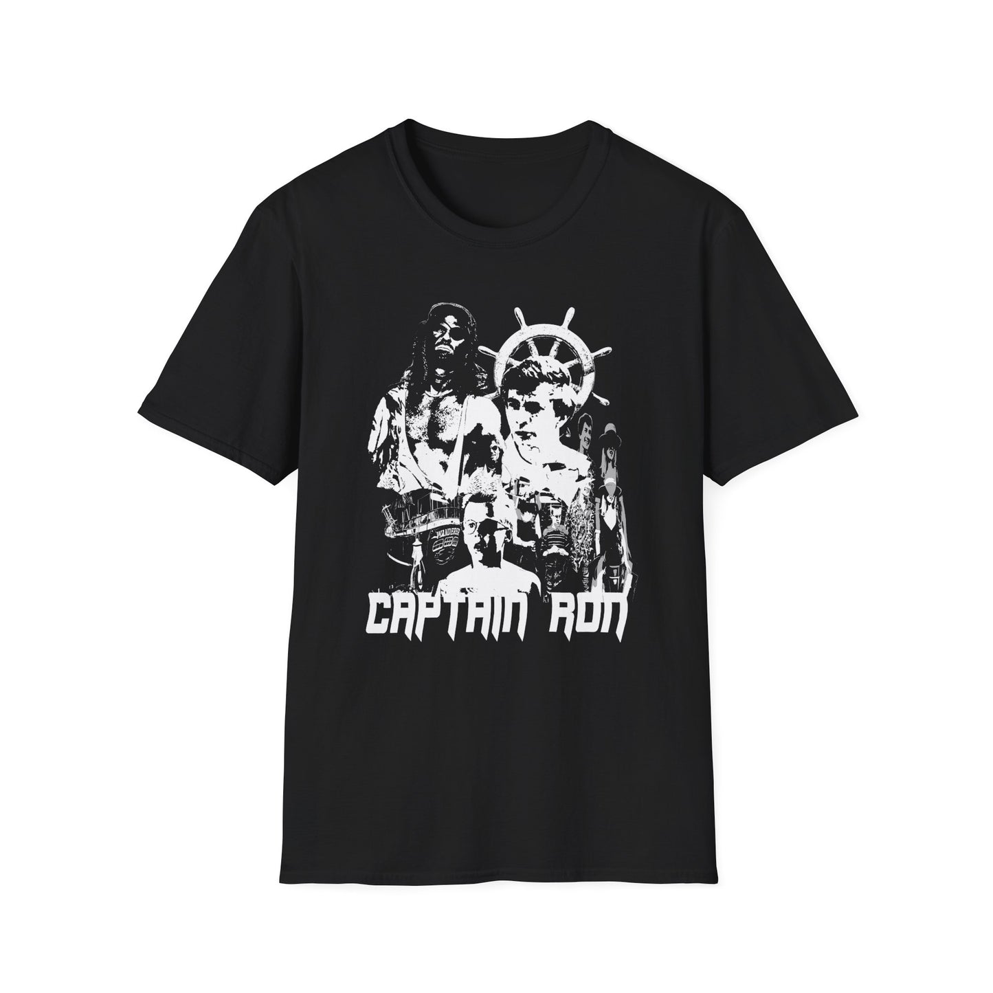 captain ron 1992 family comedy movie fan art scary collage tshirt