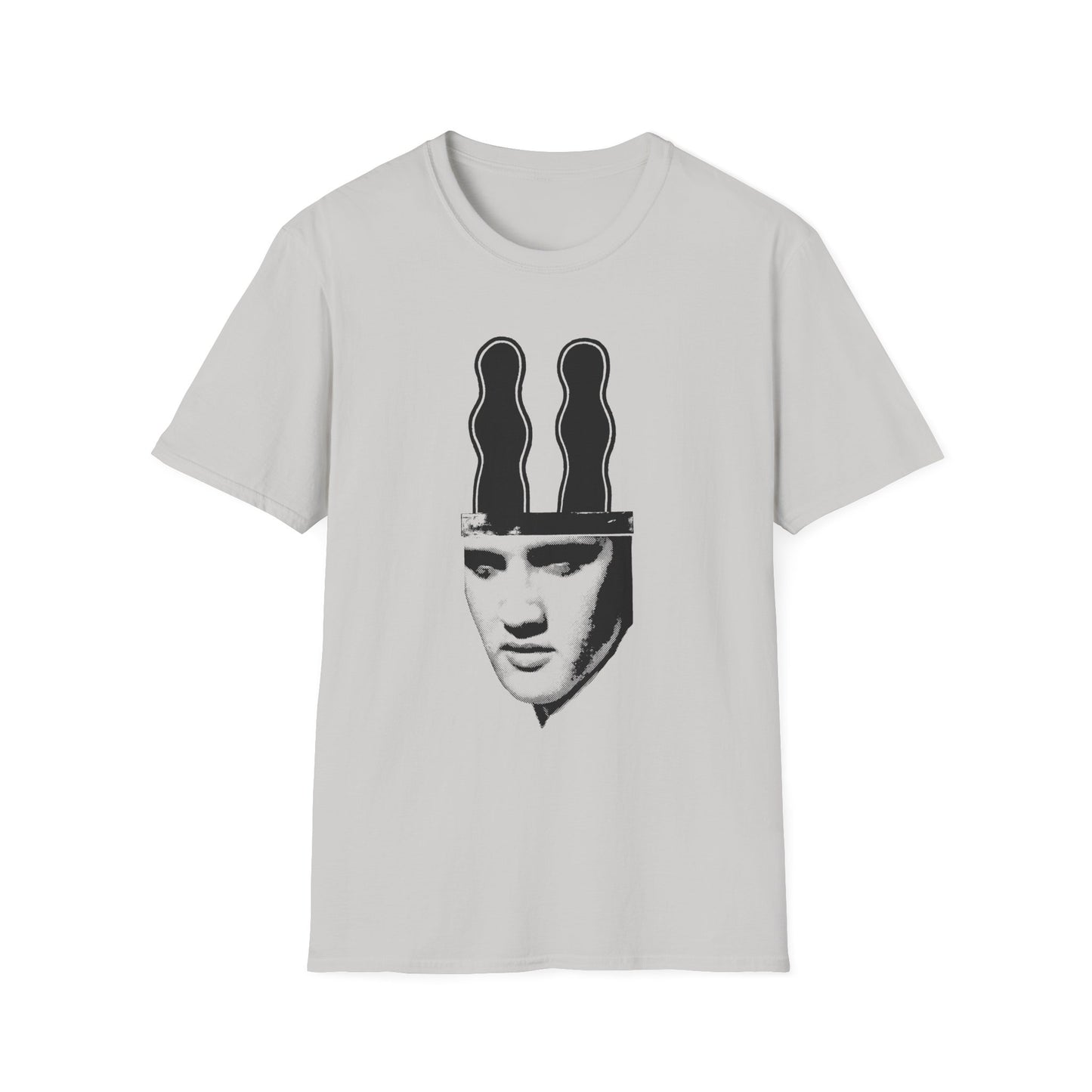 ray johnson art elvis with bunny ears tshirt