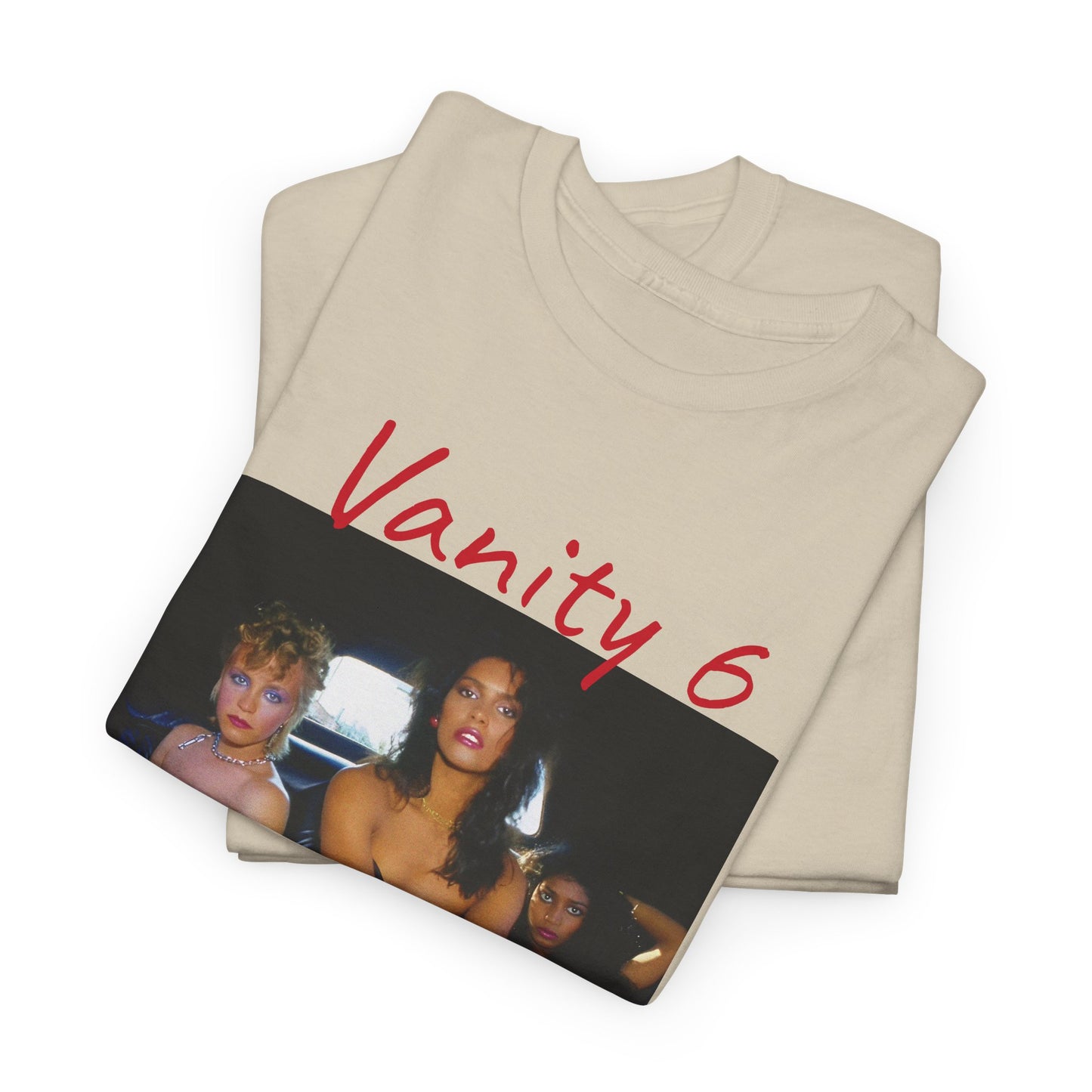 vanity 6 in a limousine tshirt