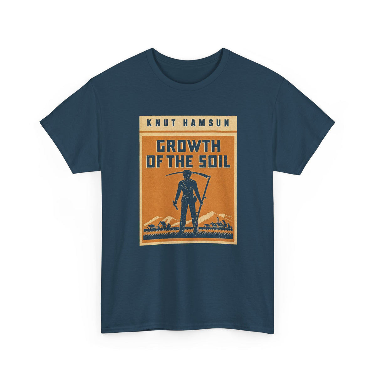 knut hamsen 1917 growth of the soil book cover tshirt