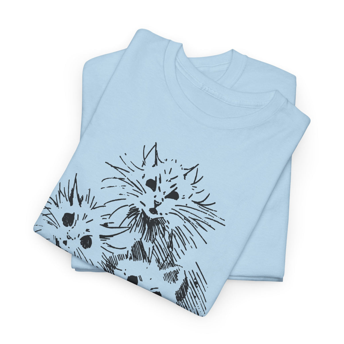 louis wain ghost cats sketch edit tshirt