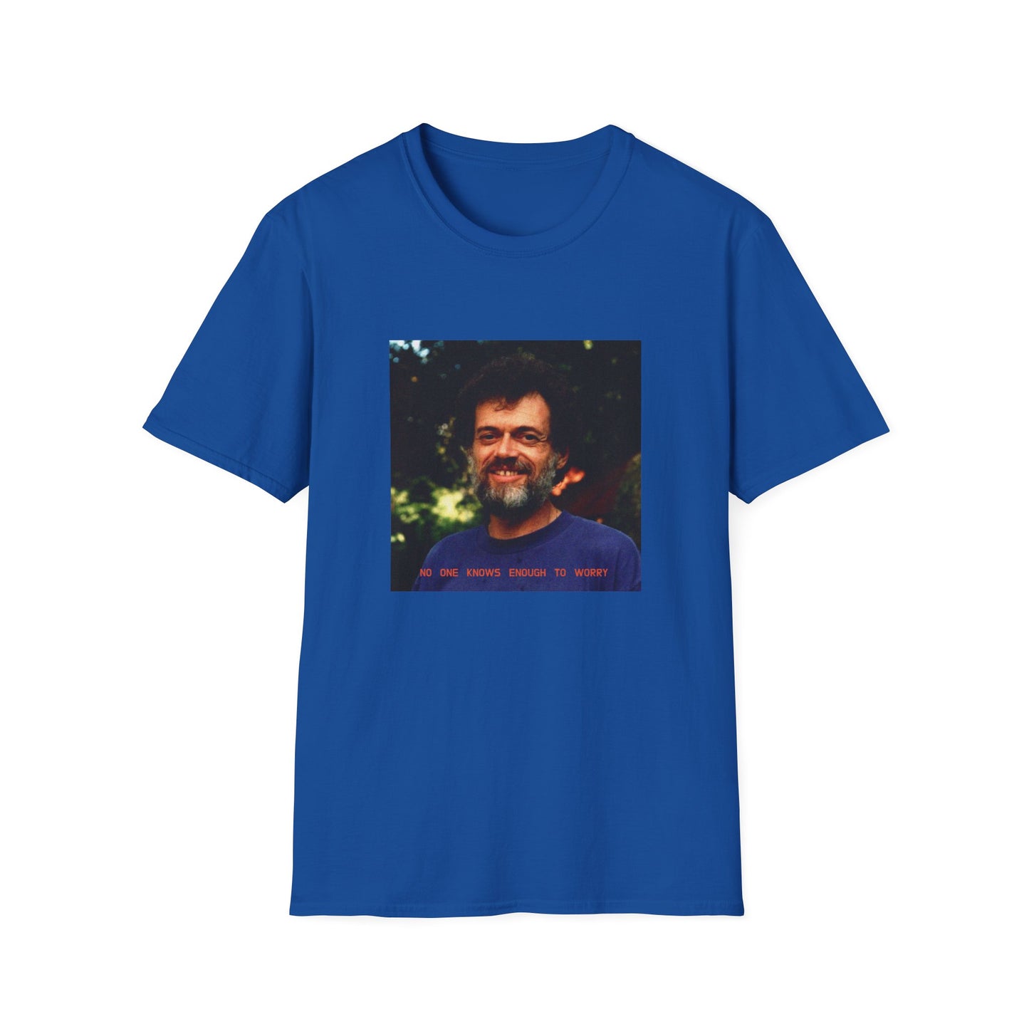 terence mckenna no one knows enough to worry tshirt