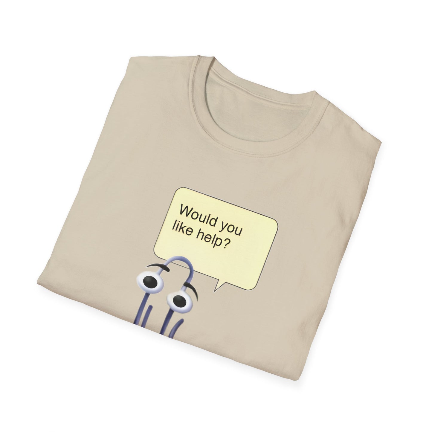 clippy tshirt would you like help? tshirt