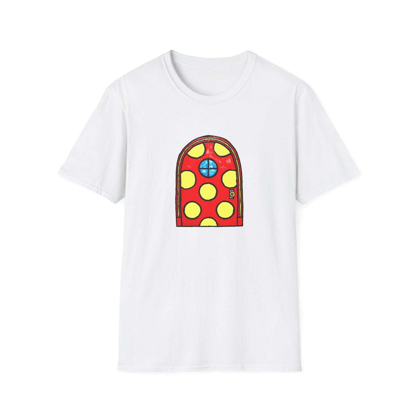 polka dot door original drawing tshirt