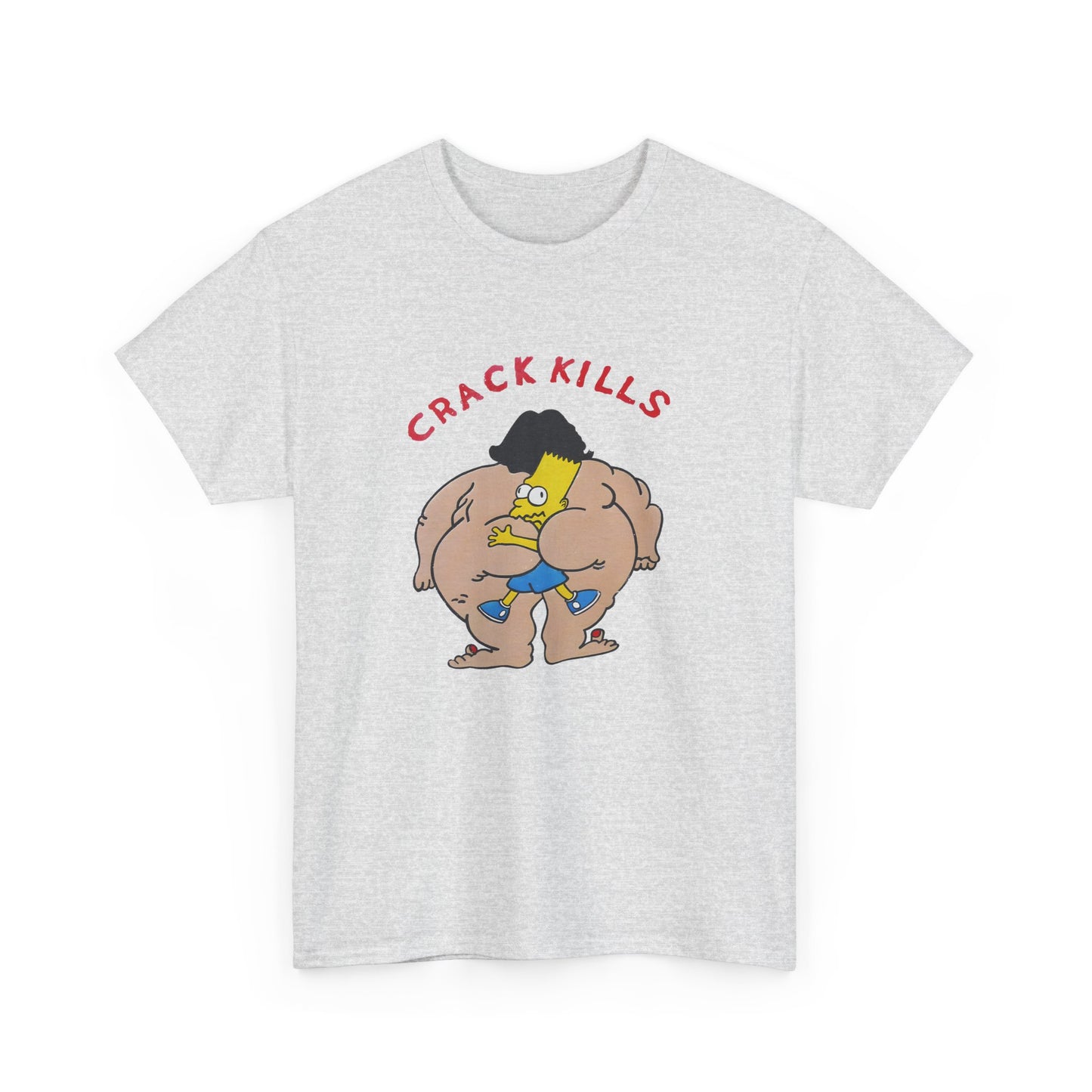 bart simpson crack kills parody vintage reproduction tshirt