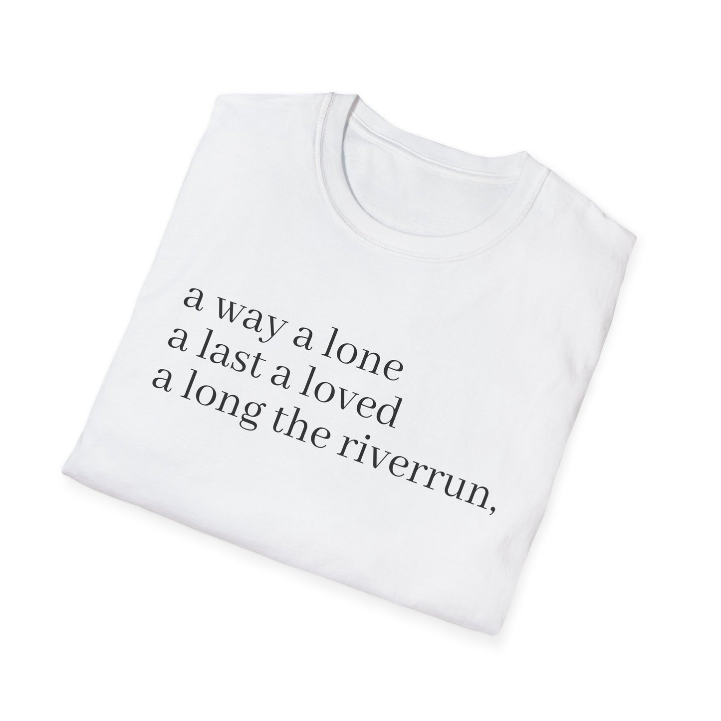 james joyce finnegans wake last lines going into first line tshirt