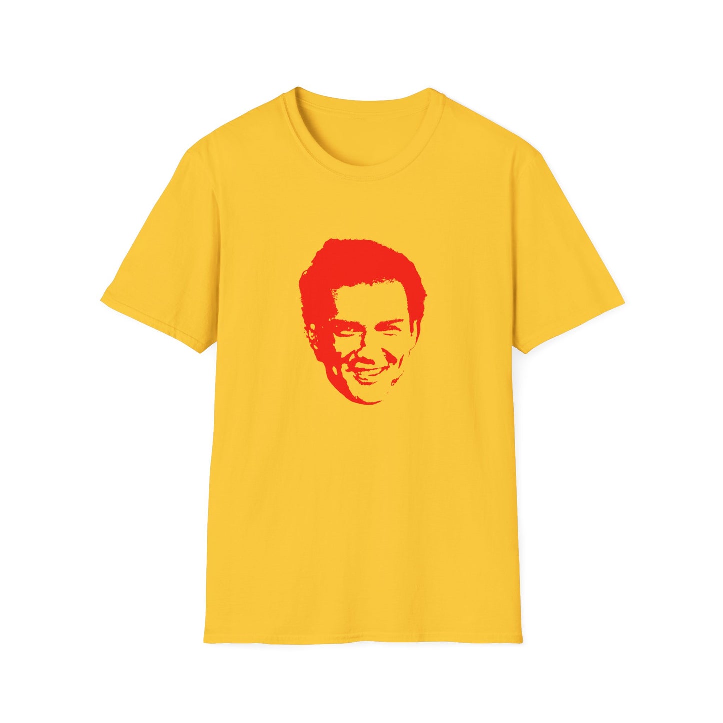 norm macdonald red stencil face tshirt