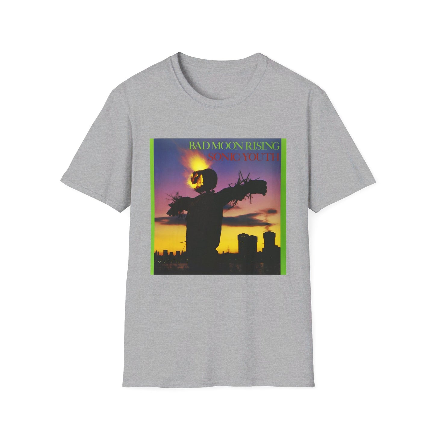 sonic youth 1985 bad moon rising album tshirt