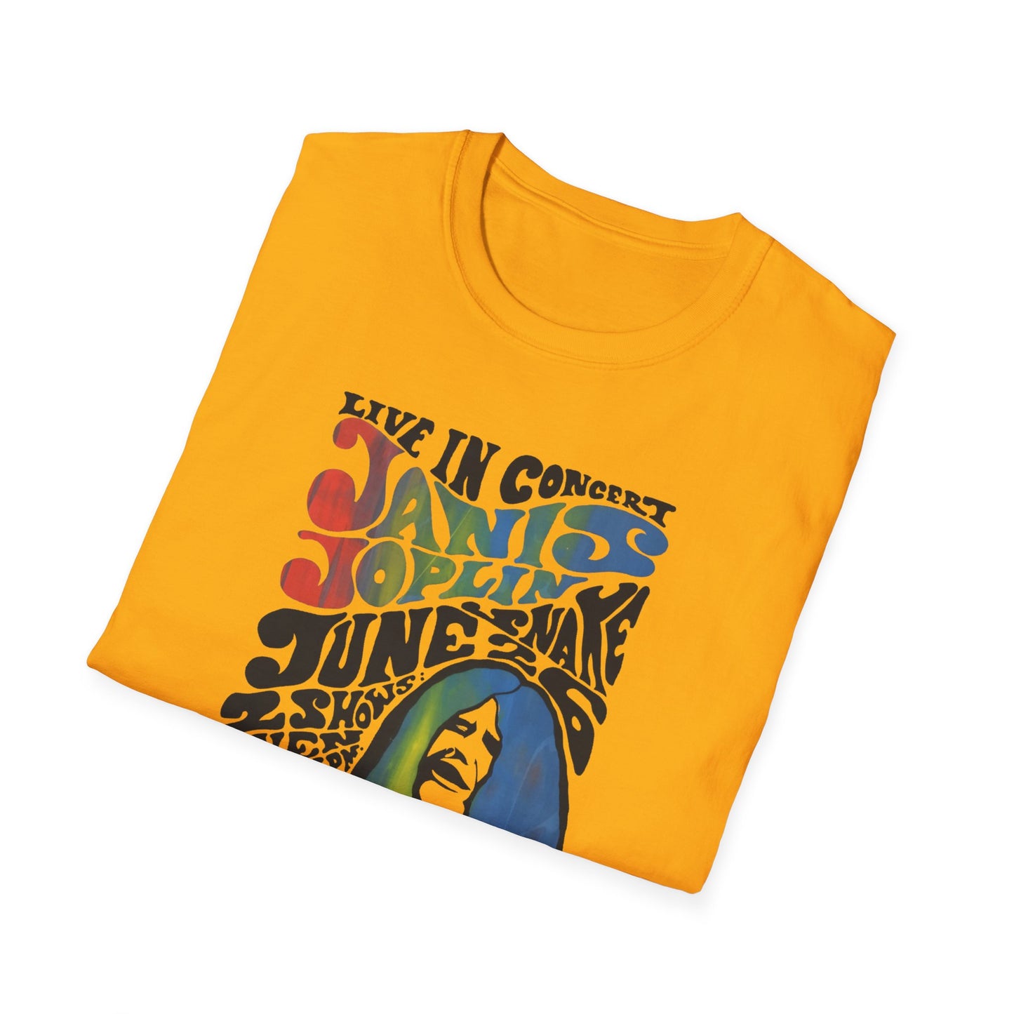 1968 janis joplin new york aerodrome concert poster tshirt