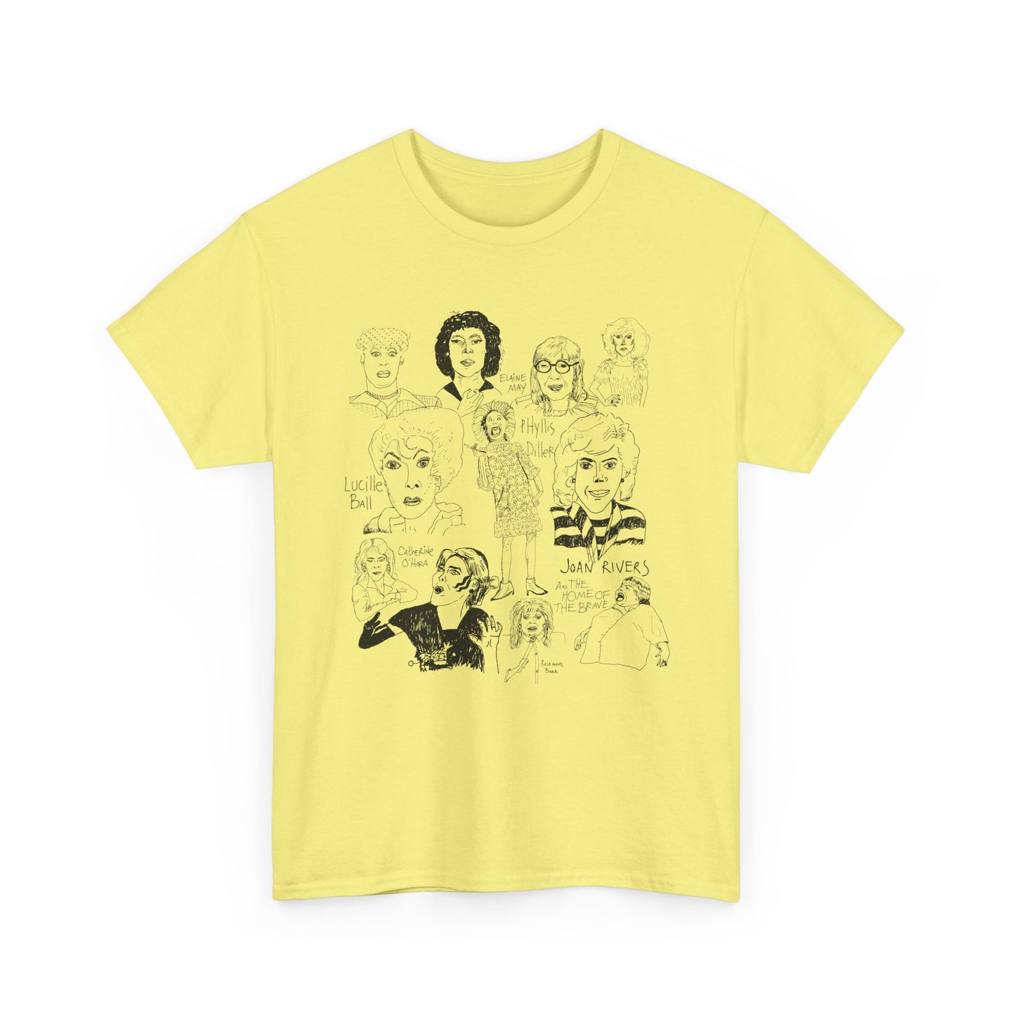 original drawing women of comedy collage tshirt