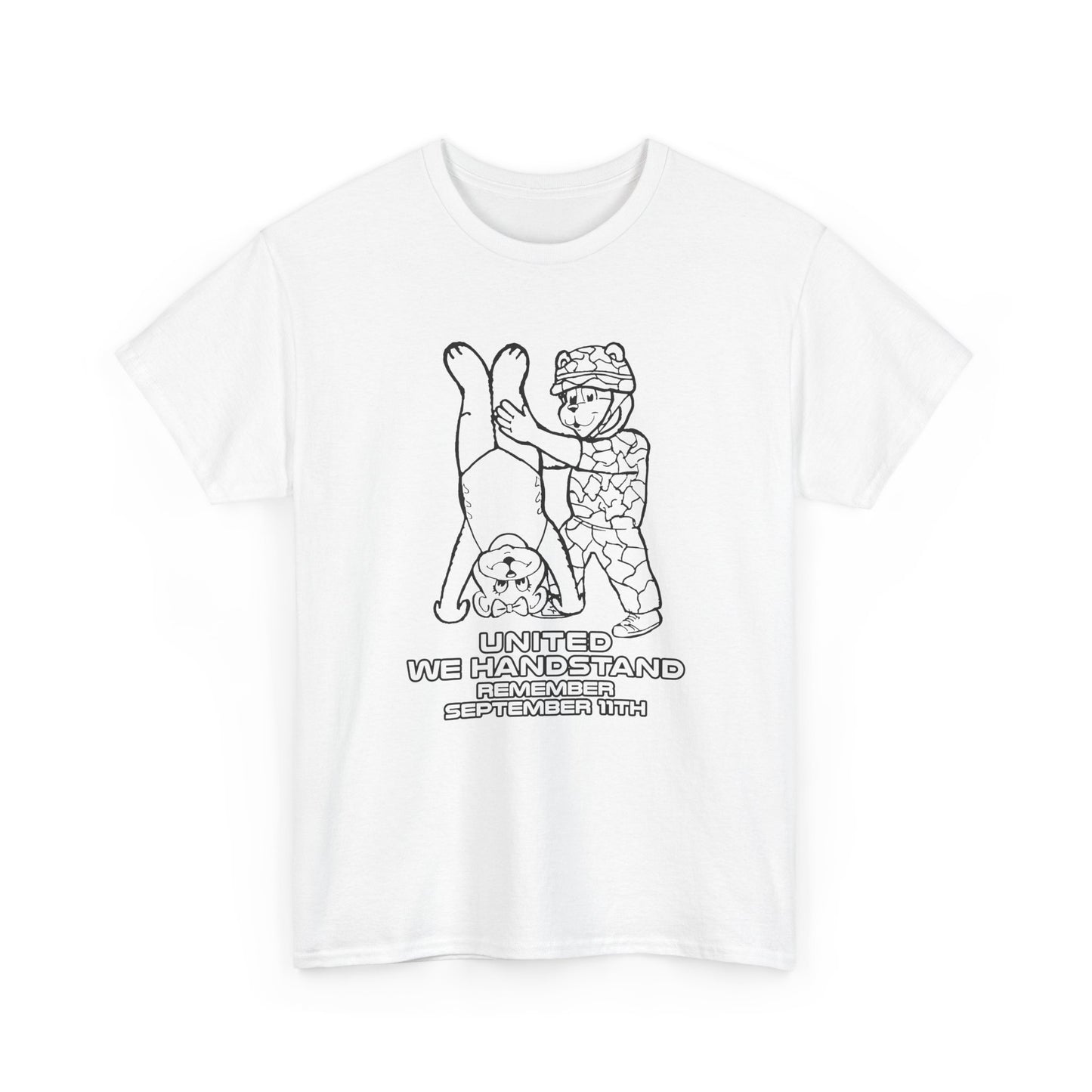 united we handstand remember september 11th reproduction tshirt