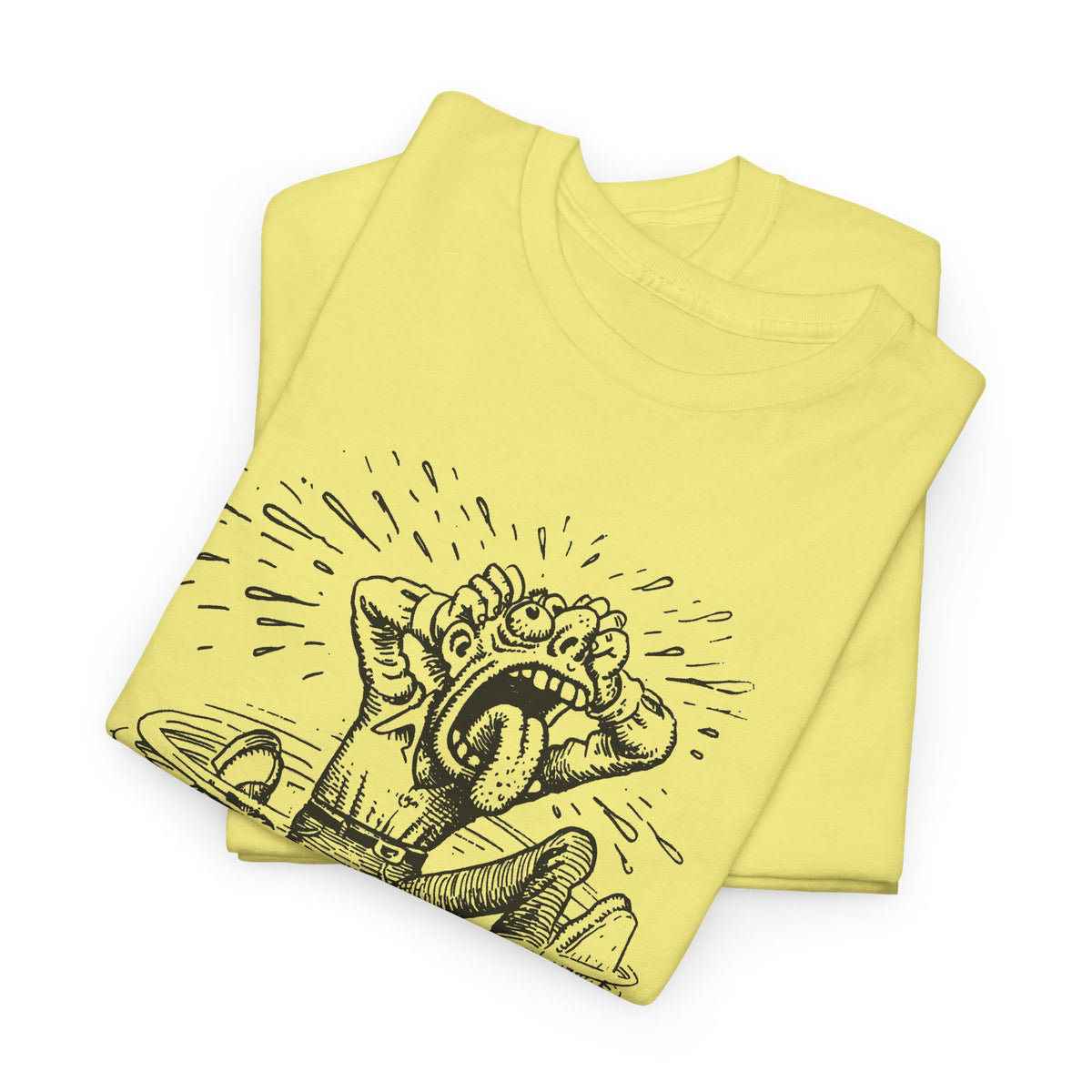 r. crumb man losing it tshirt