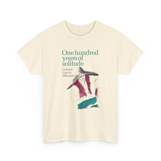 1967 gabriel garcía márquez "one hundred years of solitude" book cover tshirt