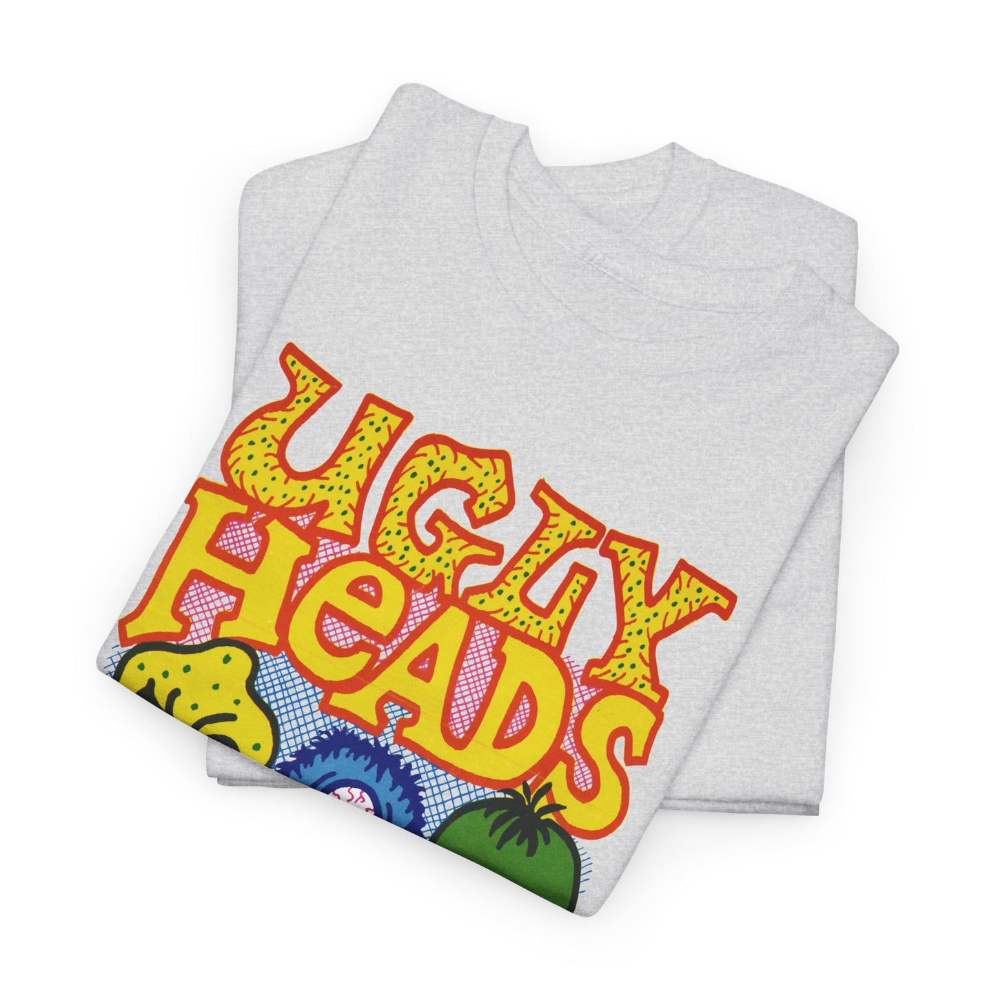 vintage american bubblegum graphic ugly heads reproduction tshirt