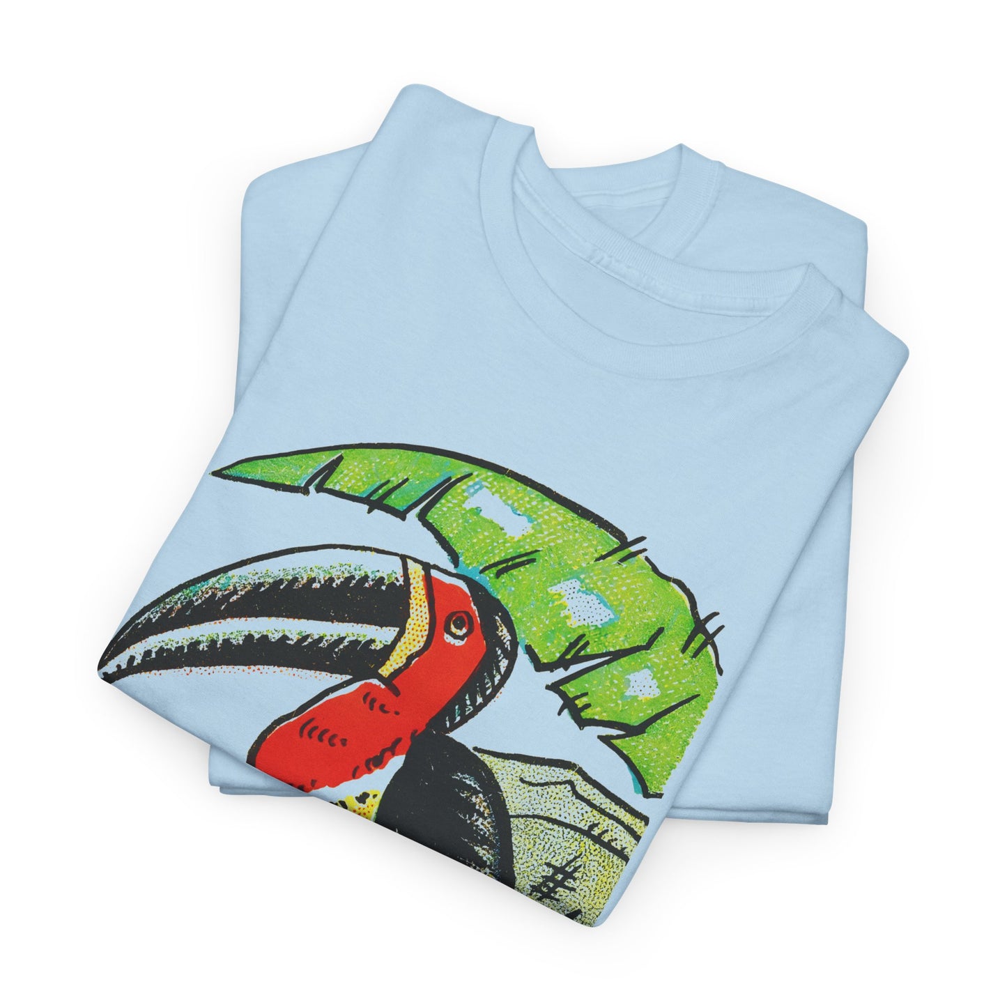 vintage 1920s travel poster toucan graphic reproduction tshirt