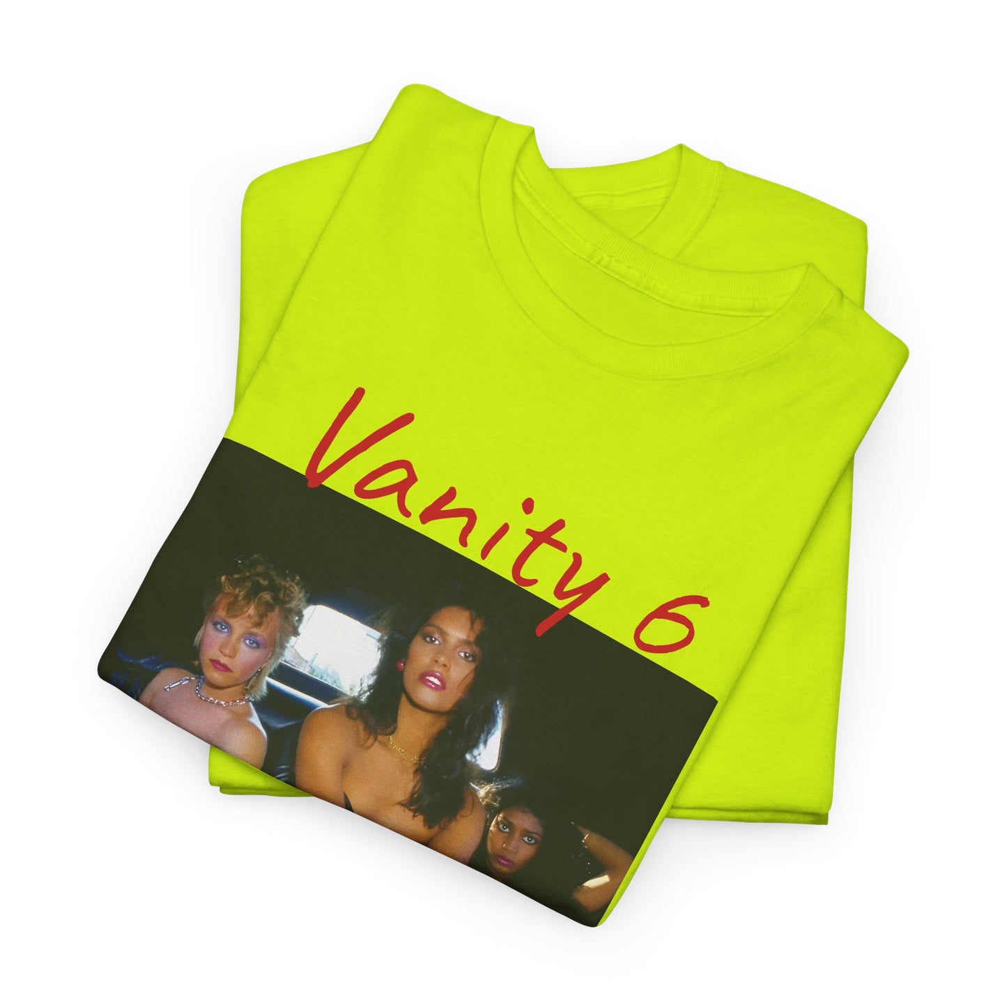 vanity 6 in a limousine tshirt