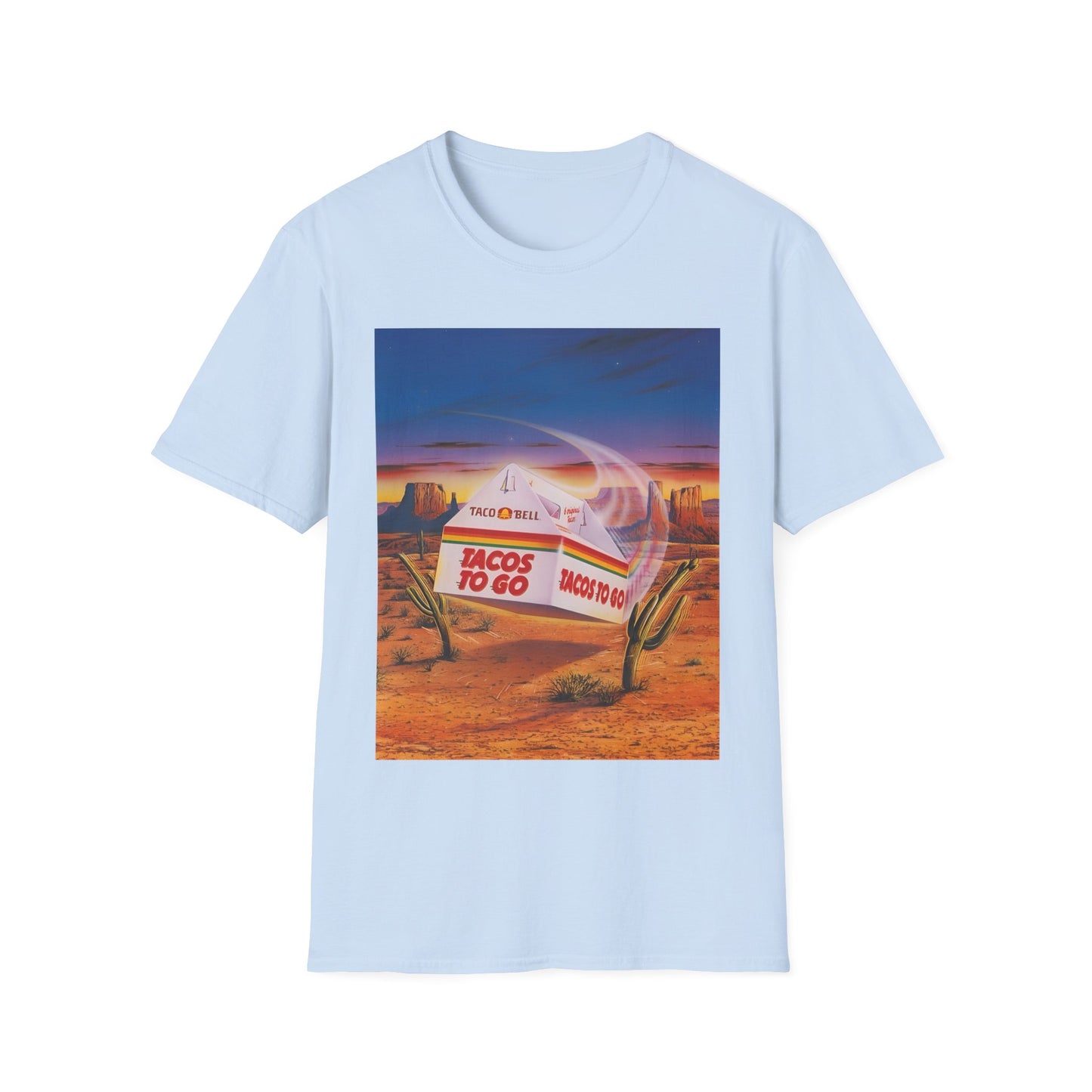 1980s retro taco bell advertisement tshirt