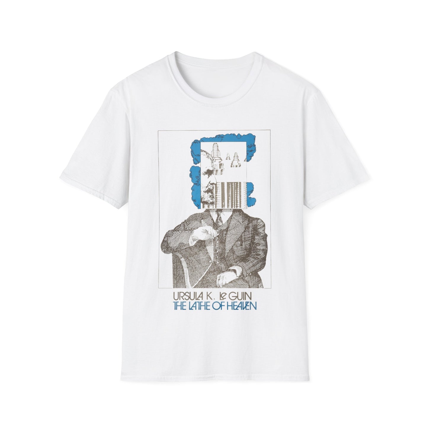 1971 book lathe of heaven by ursula k le guin tshirt book cover tshirt