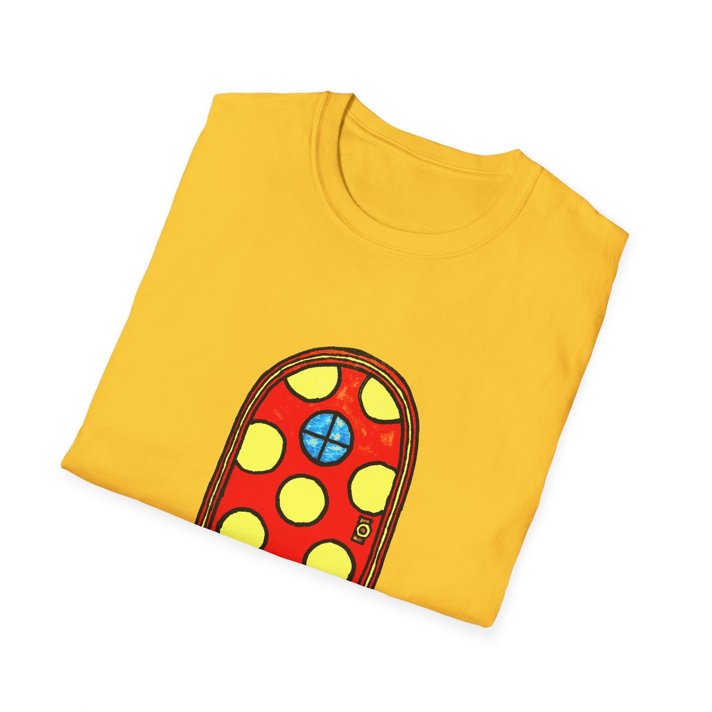 polka dot door original drawing tshirt
