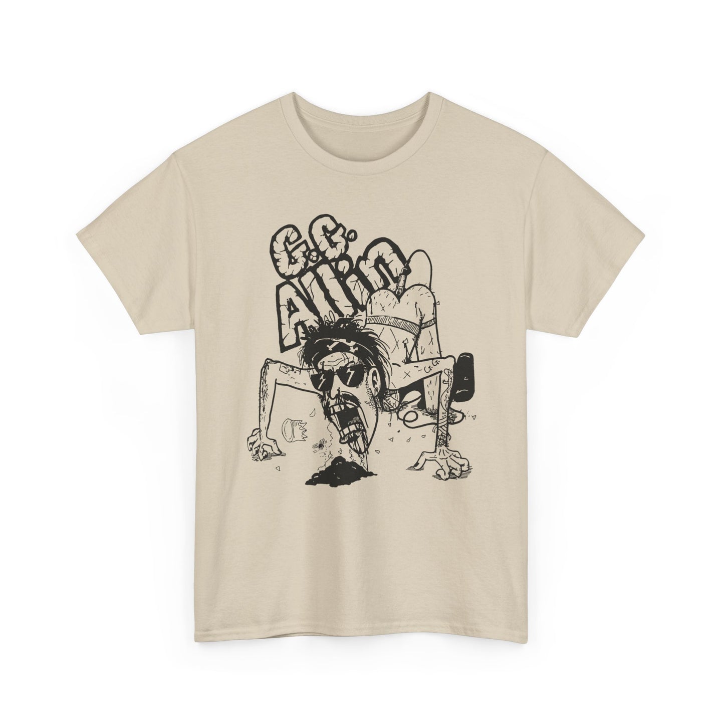 1990s gg allin show poster custom edit tshirt