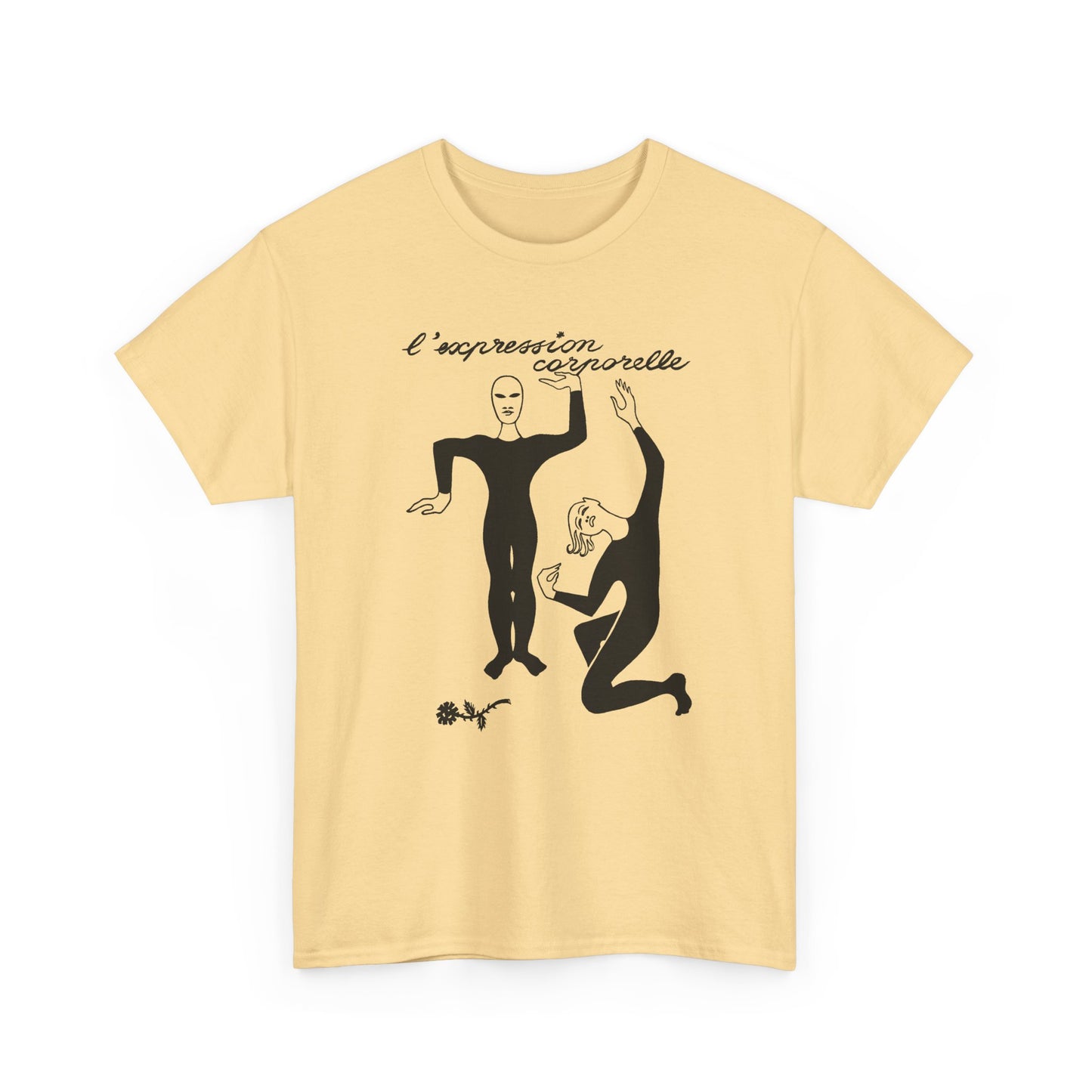 1968 french illustration of mimes from initiation au mime reproduction tshirt