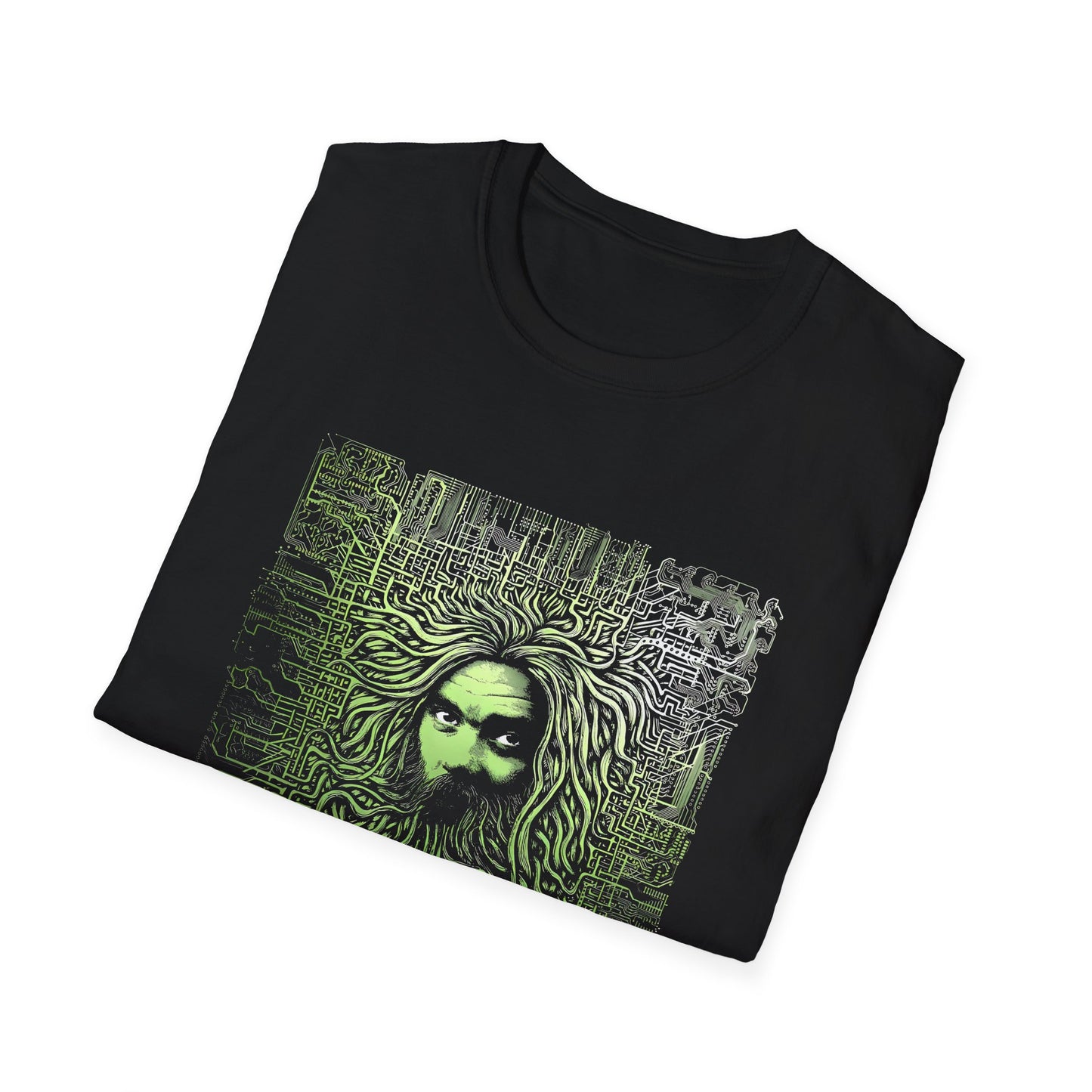 roky erickson tour poster in green tshirt