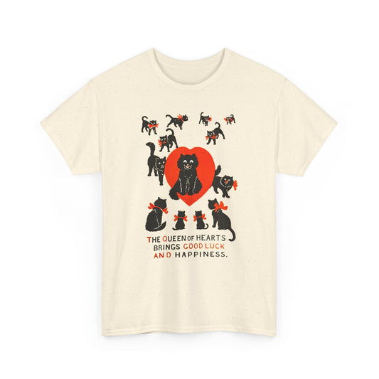 louis wain cat painting the queen of hearts bring good luck and happiness tshirt