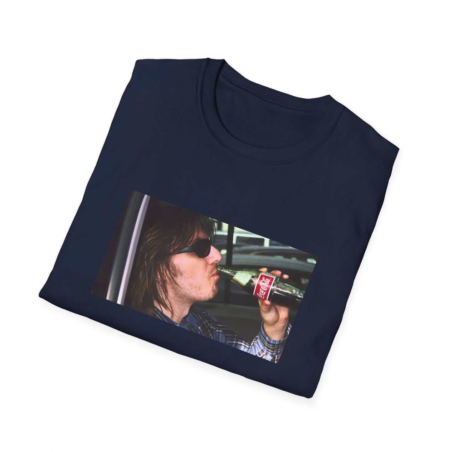 mitch hedberg drinking a soda photo tshirt
