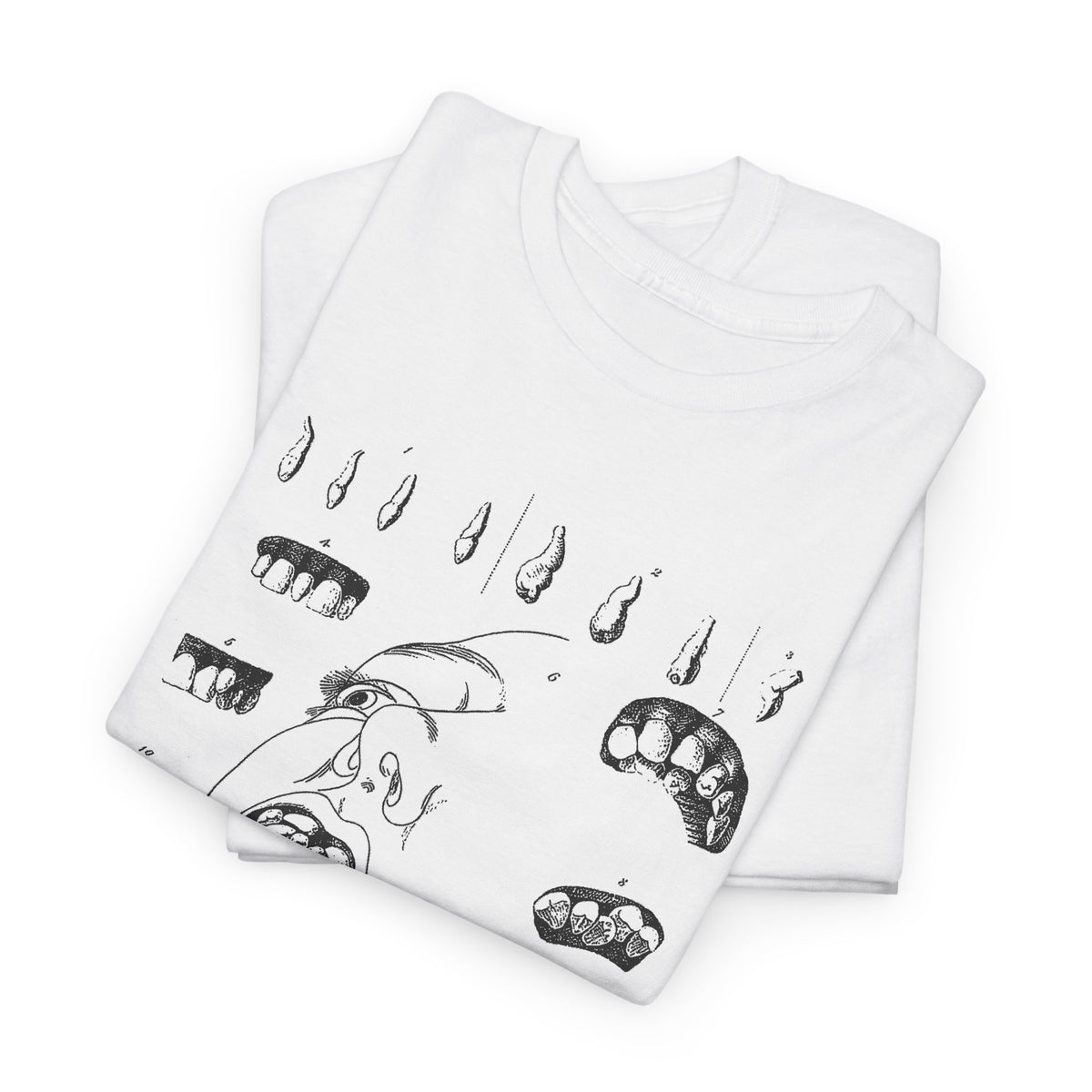 early 1800s disease of the human teeth dentistry illustration tshirt