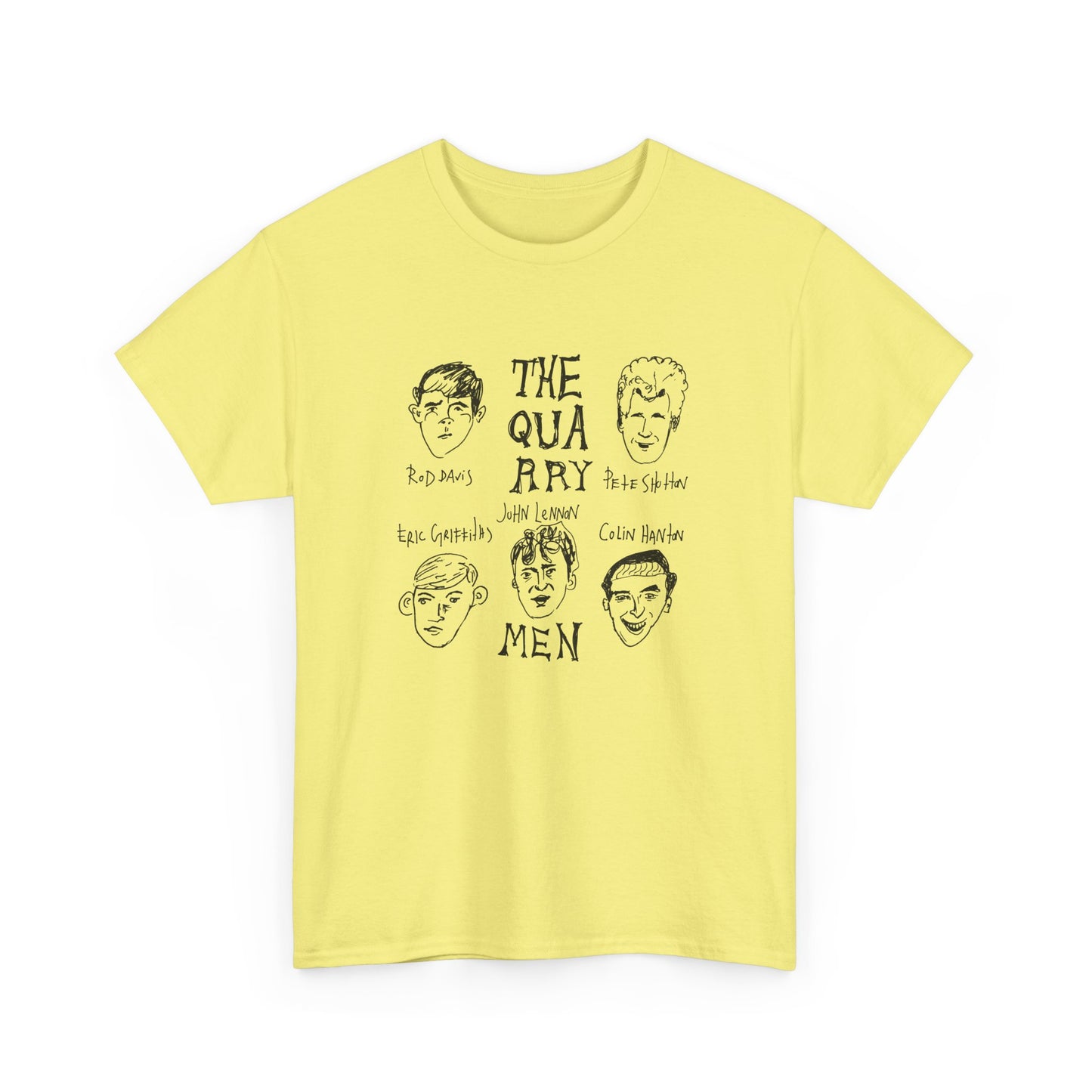 the quarrymen original lineup wonky sketch band tshirt