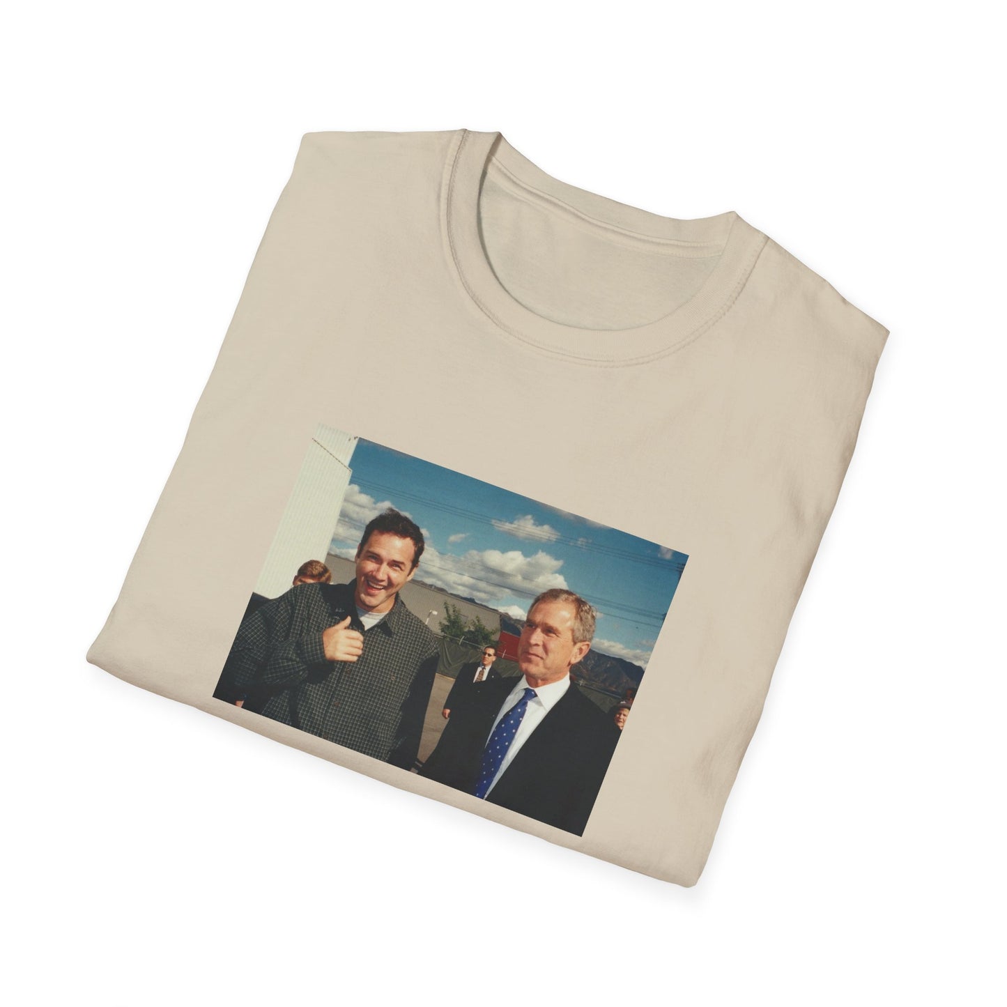 norm macdonald and george bush jr. tshirt