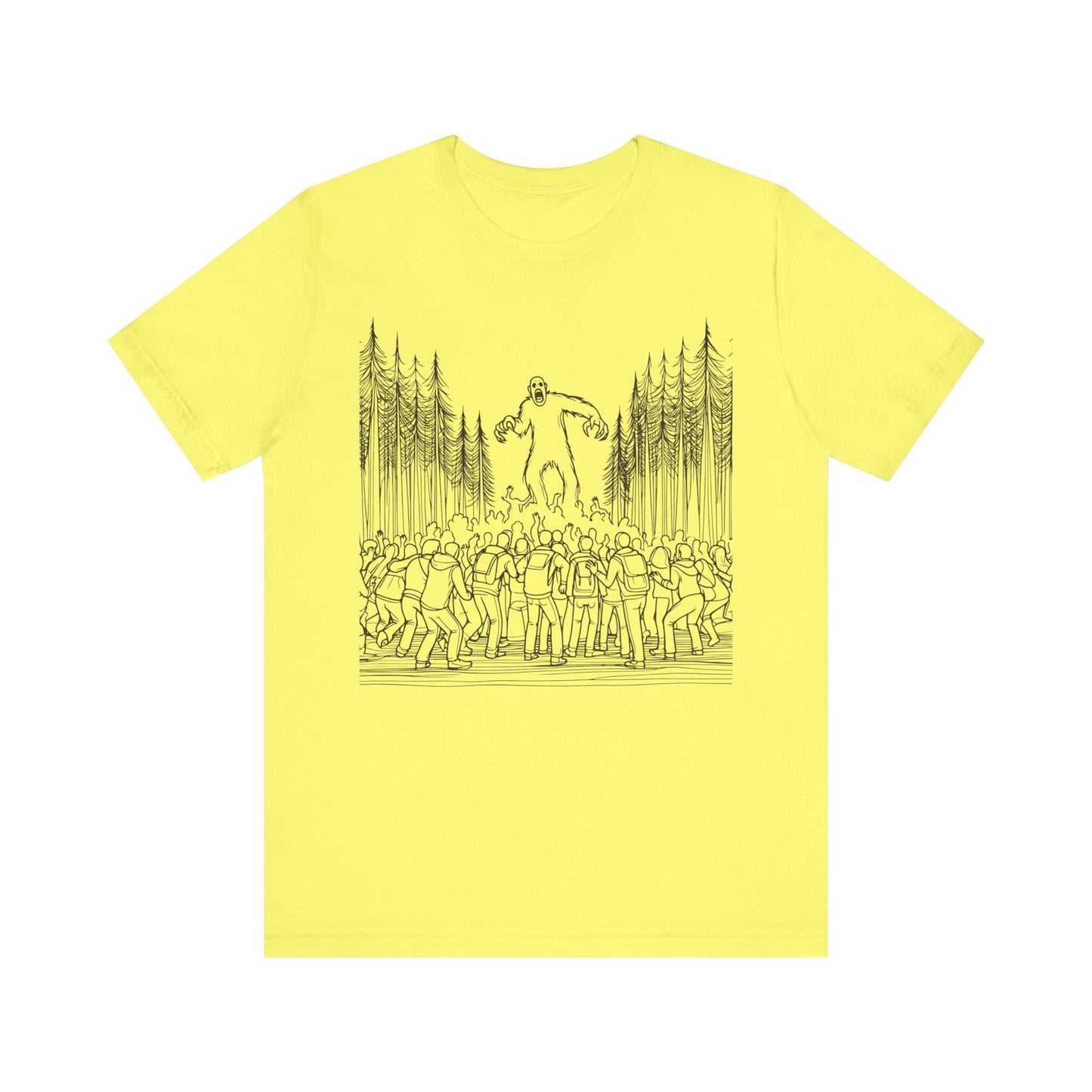 sasquatch attacks tshirt