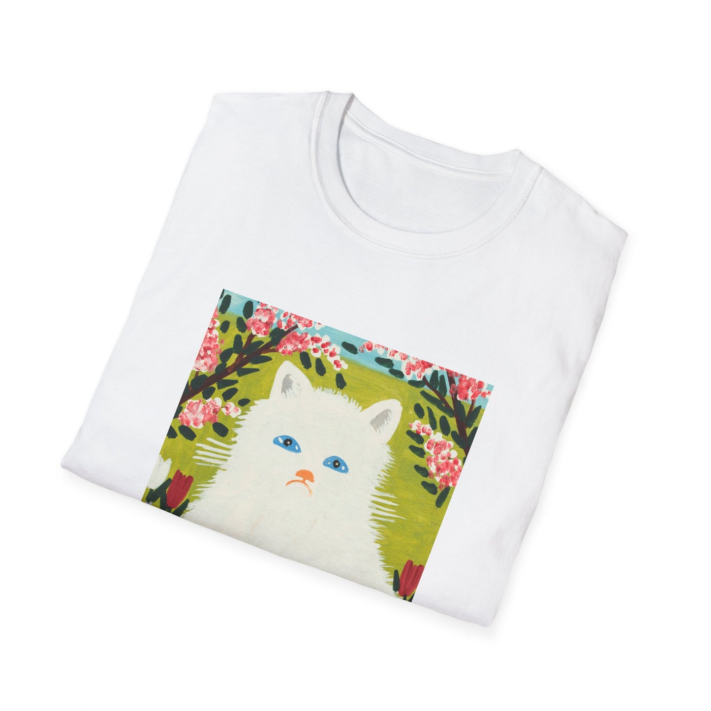 maud lewis canadian folk artist white cat tshirt