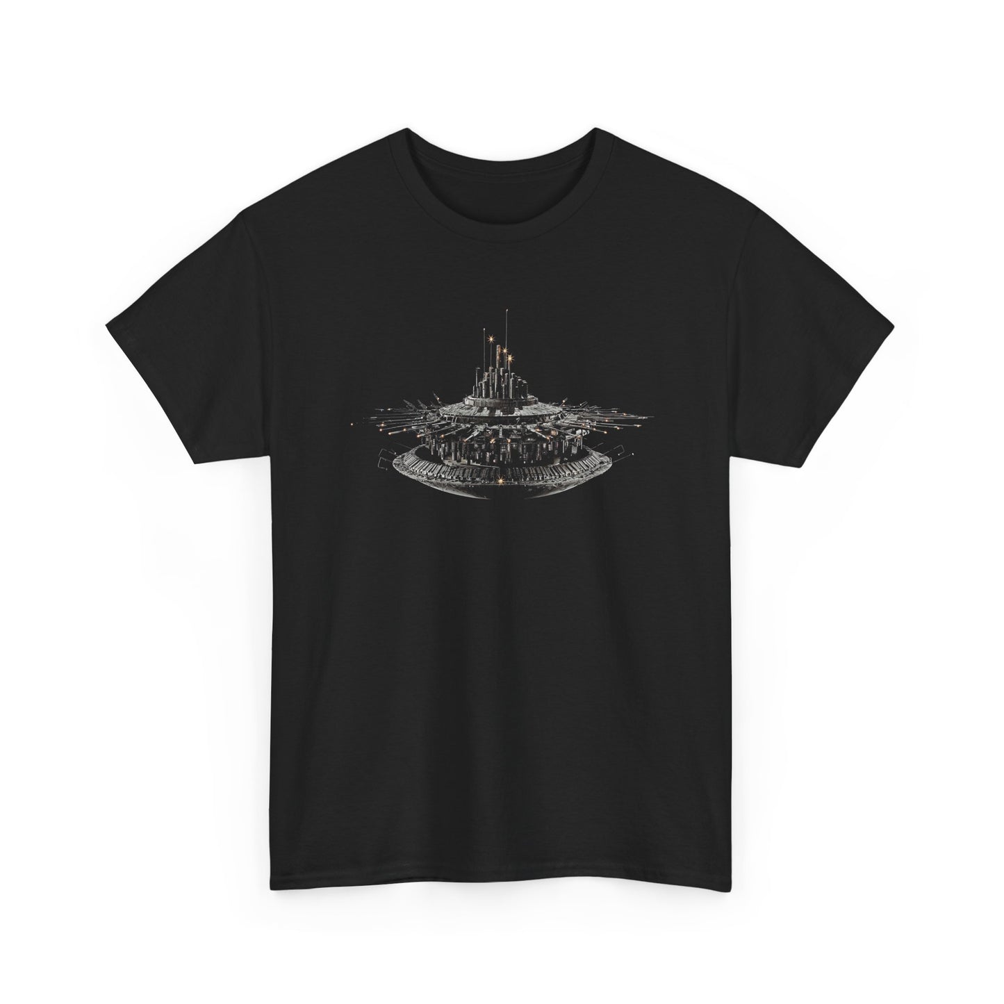the alien mother ship in close encounters of the third kind tshirt