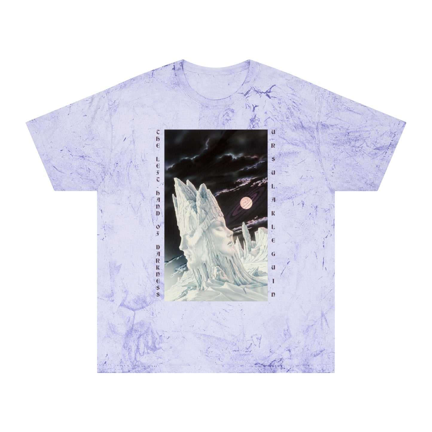 ursula k le guin the left hand of darkness book cover color blast tshirt