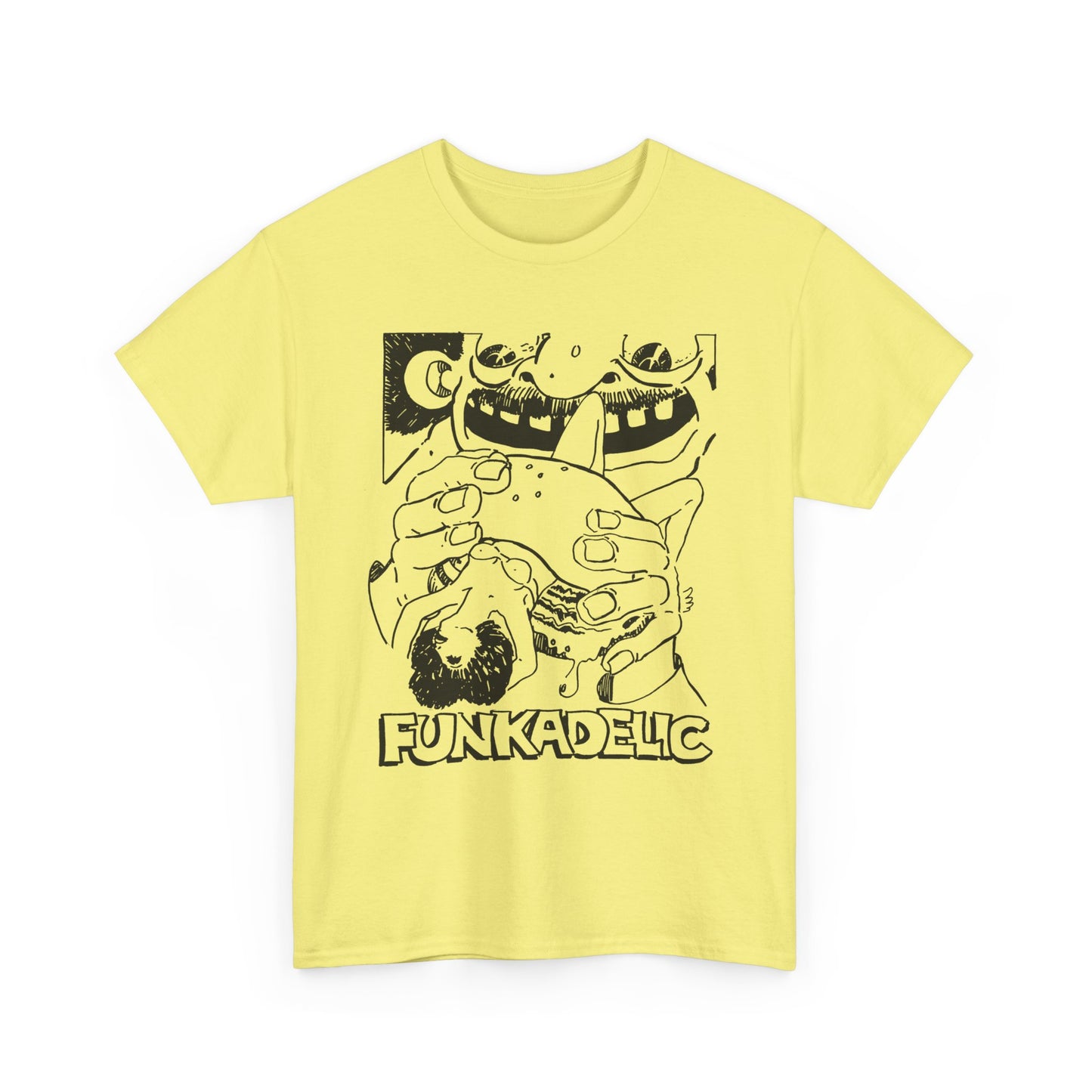 1970s ad for funkadelic's let's take it to the stage album custom edit tshirt