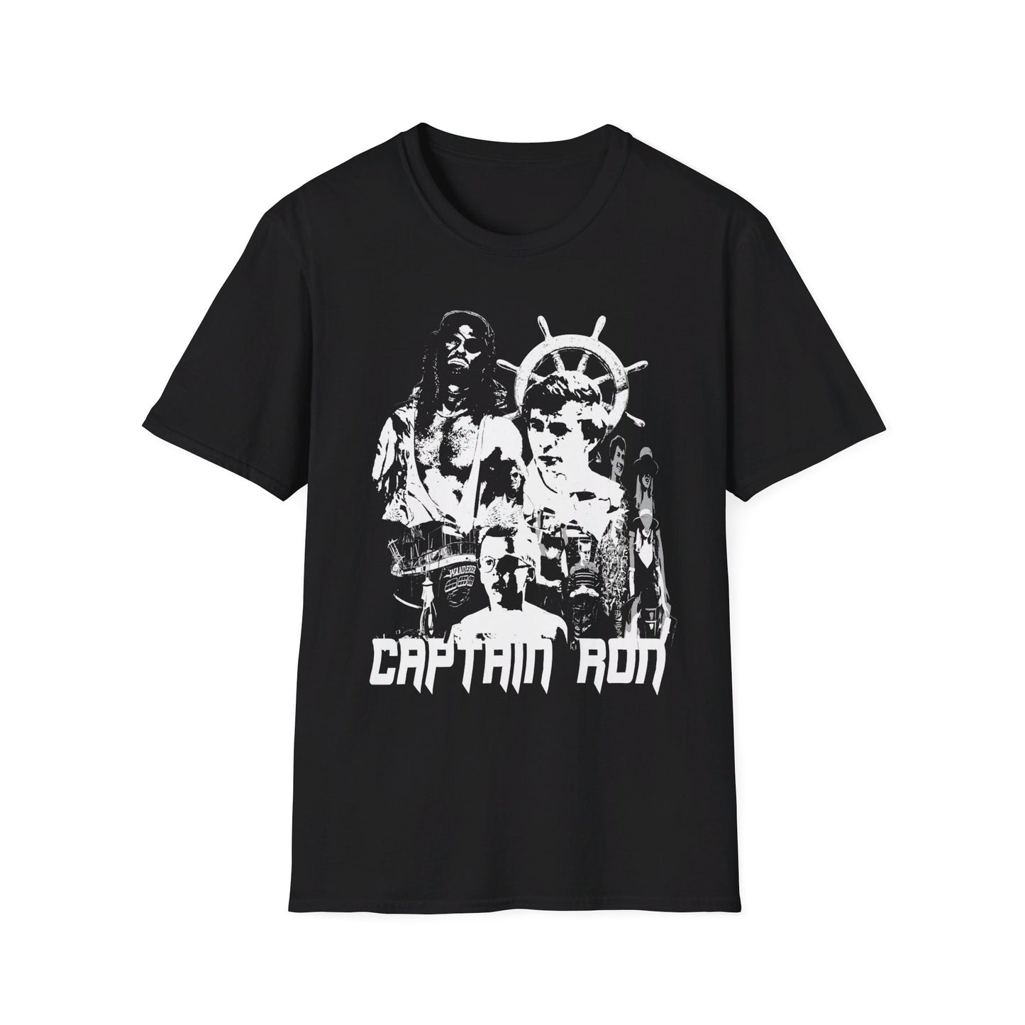 captain ron 1992 family comedy movie fan art scary collage tshirt