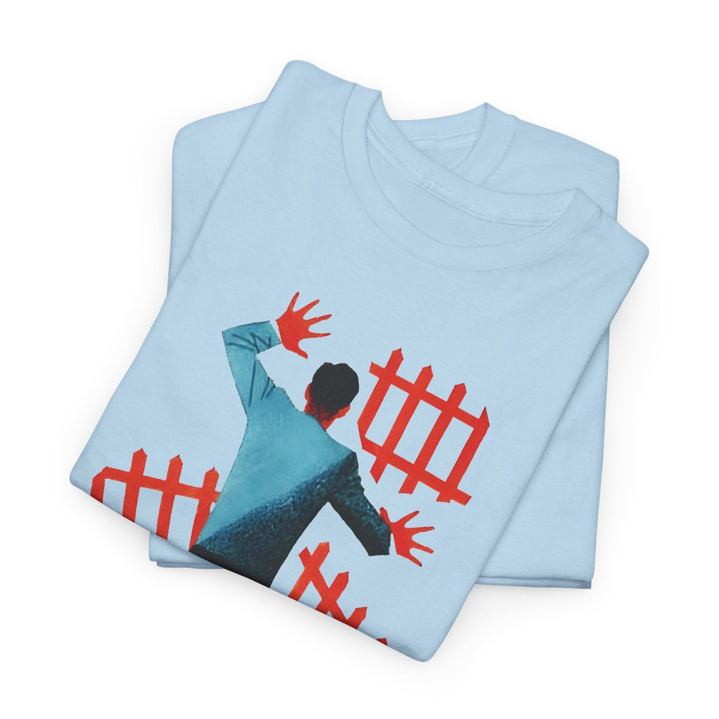 mid century manolo prieto man in fences book cover tshirt