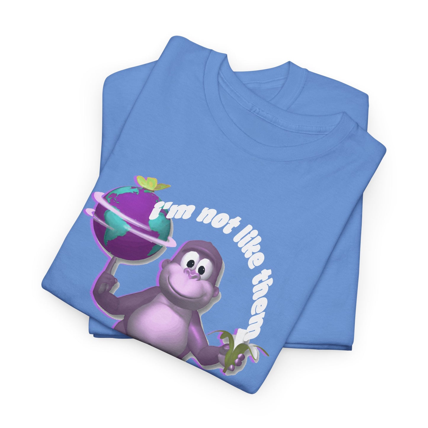 incredible graphic design bonzibuddy dumb i'm not like them but i can pretend tshirt