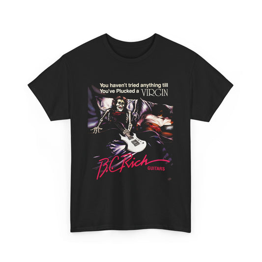 1996 b.c rich virgin guitar advertisement tshirt