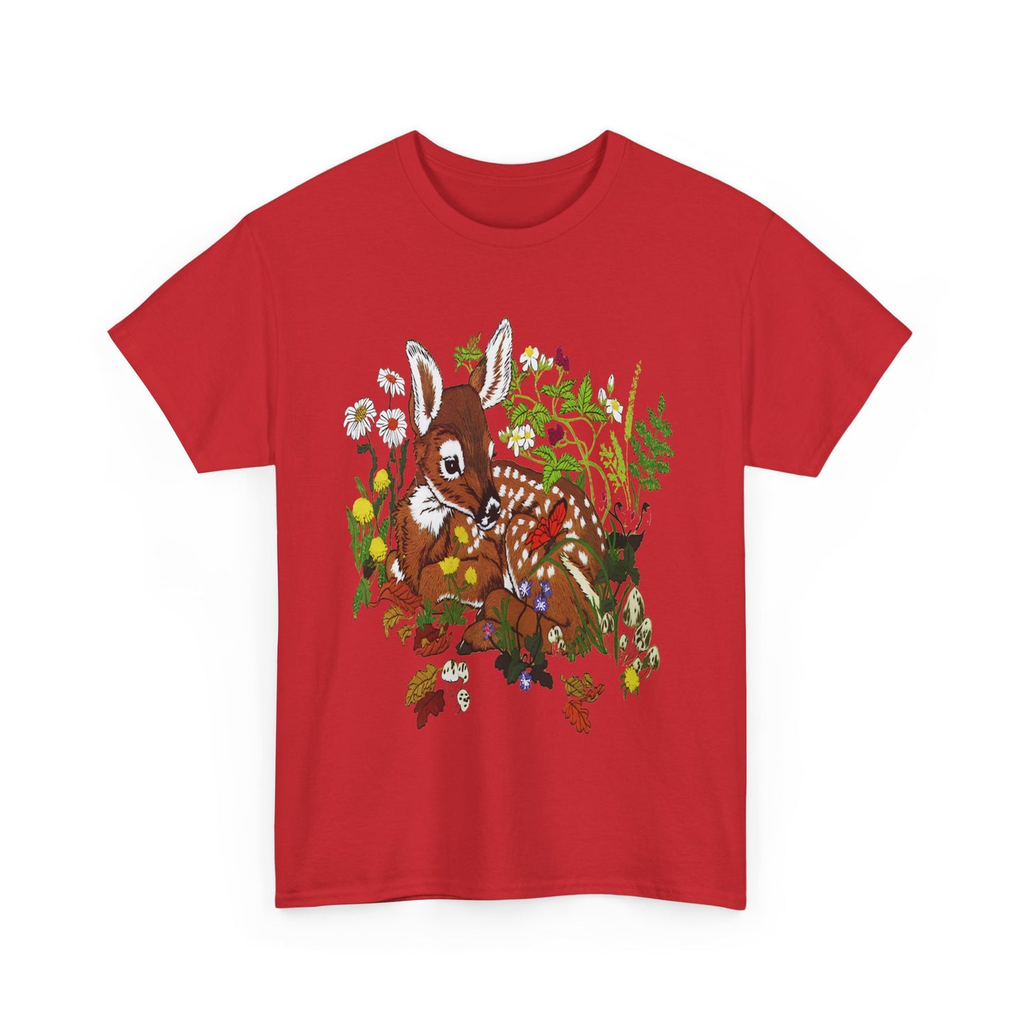 vintage fawn graphic reproduction tshirt