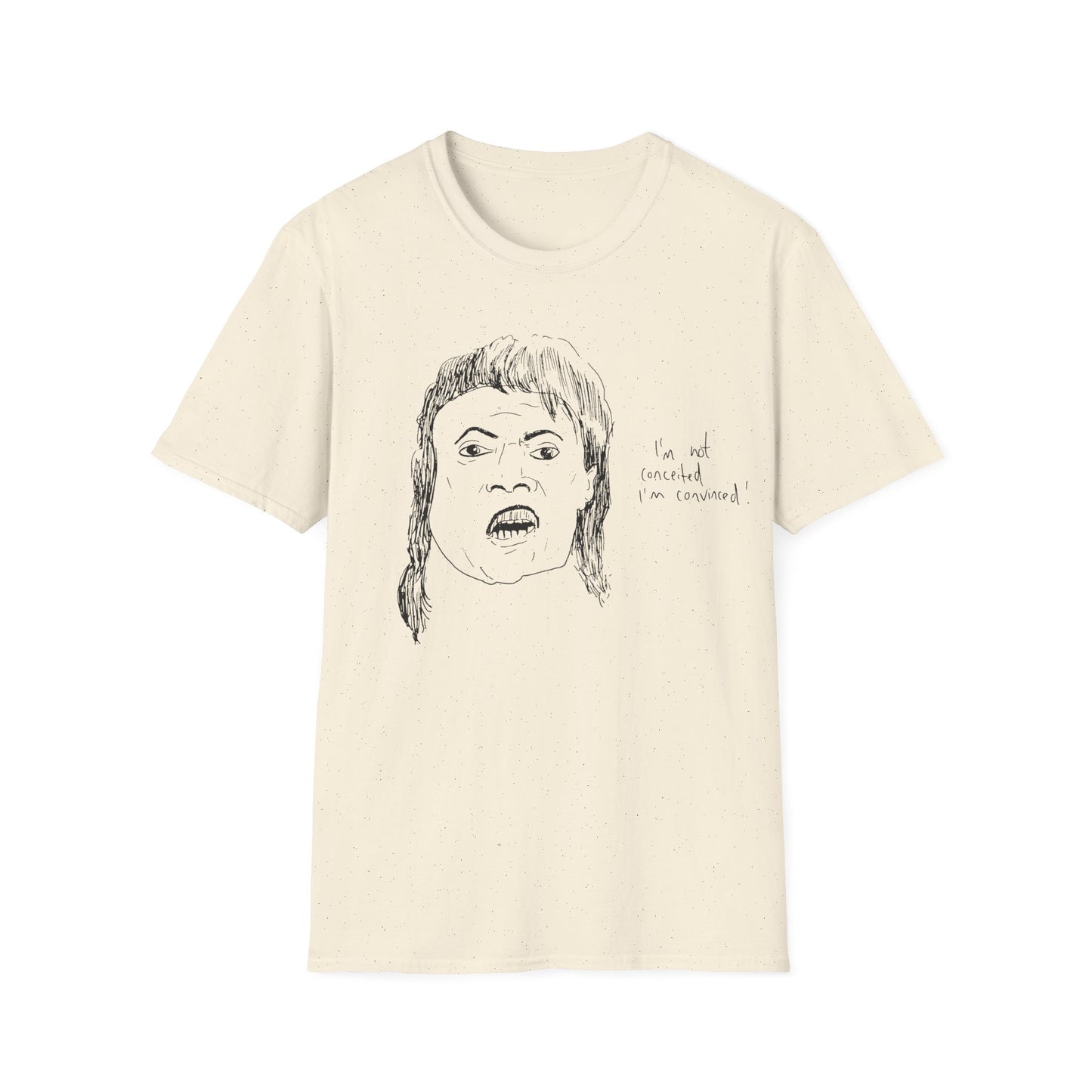 original drawing of little richard that time he was on arsenio hall in 1990 and said "i'm not conceited. i'm convinced!"