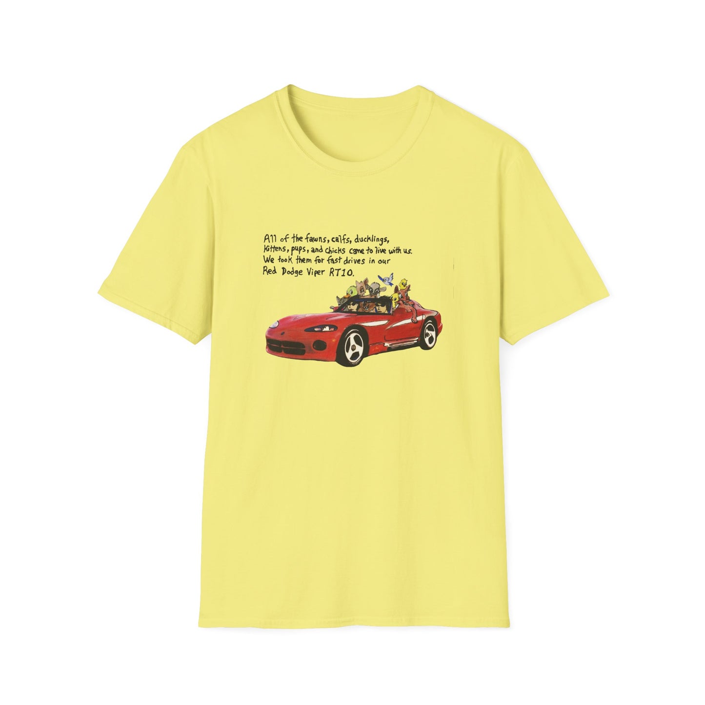 dodge viper rt10 original drawing tshirt