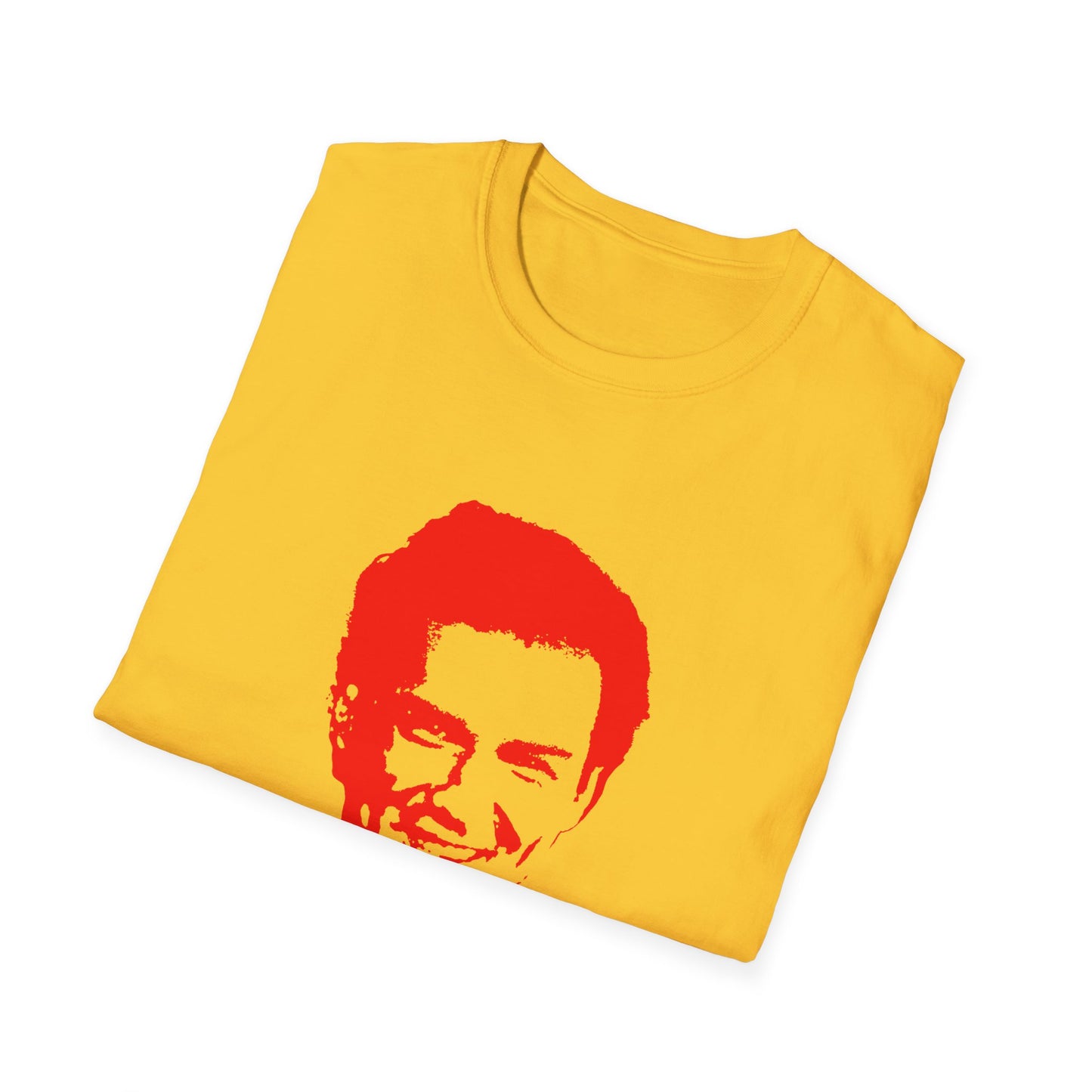 norm macdonald red stencil face tshirt
