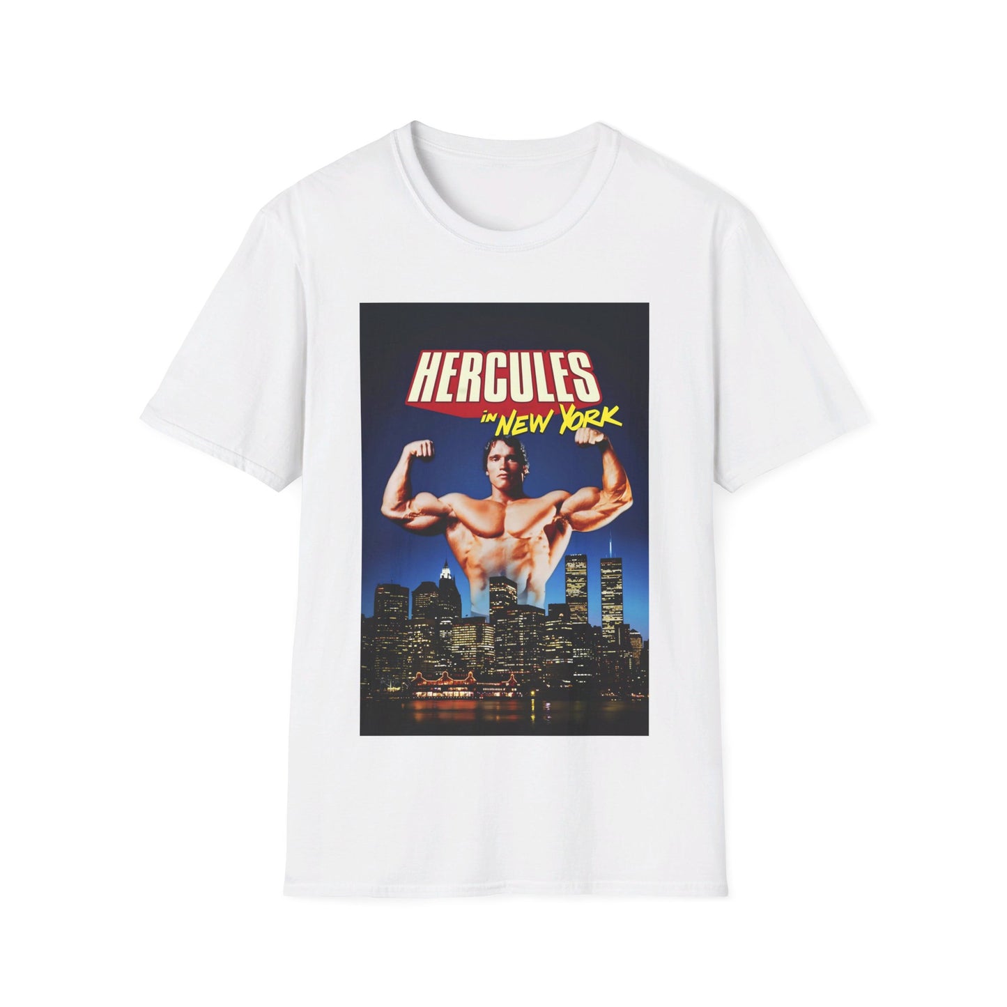 1970 hercules in new york schwarzenegger movie poster tshirt