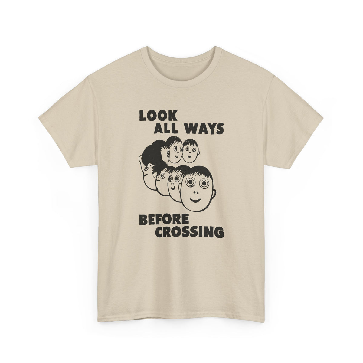 1961 daily tribune wisconsin rapids newspaper look all ways before crossing safety illustration tshirt