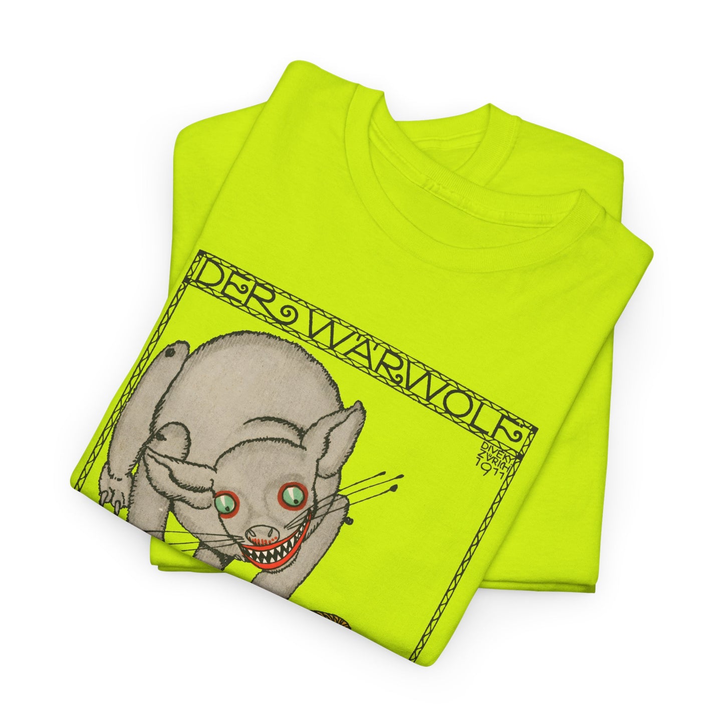 1911 josef von diveky the werewolf (der warwolf) color lithograph reproduction tshirt